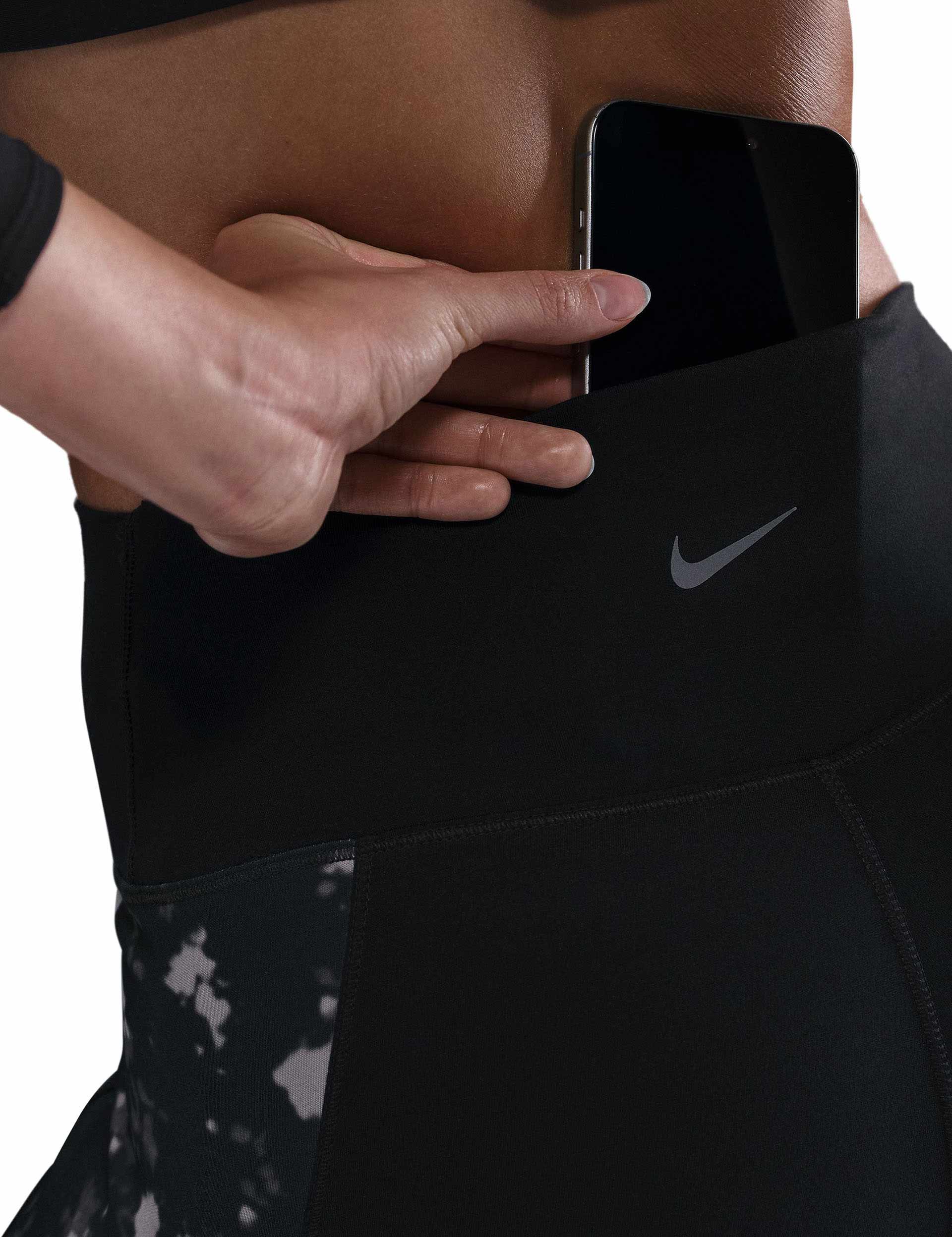 W Nk One Df Hr 7/8 Tight AopBLACK/BLACK/BLACK