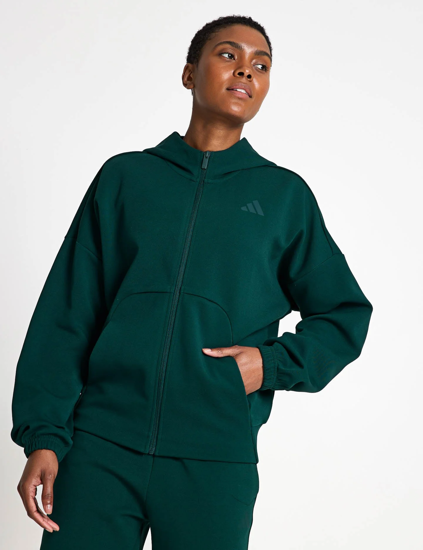 Future Icons Small Logo Full-Zip Hoodie - Aurora Ivy