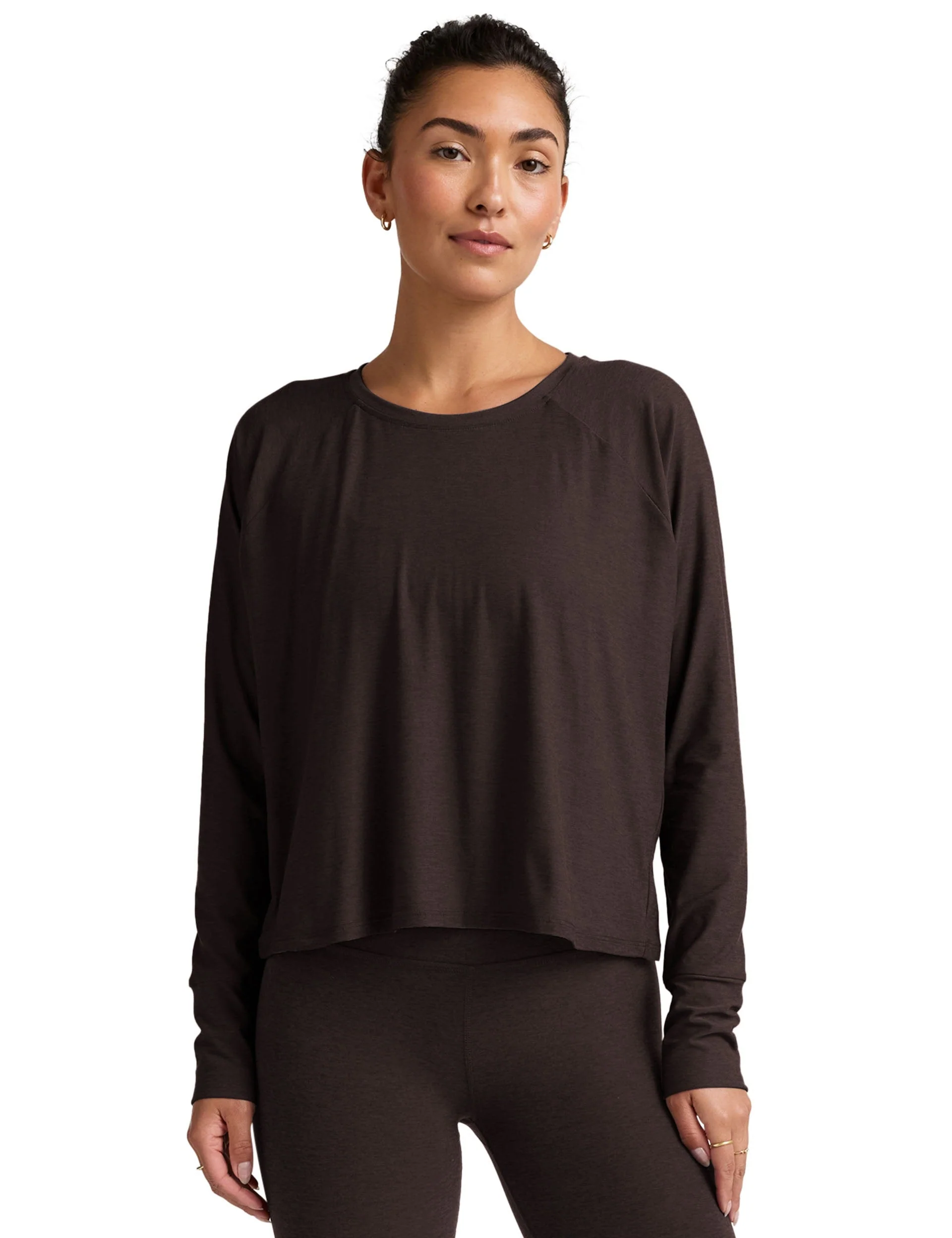 Featherweight Daydreamer Pullover - Dark Chocolate Heather