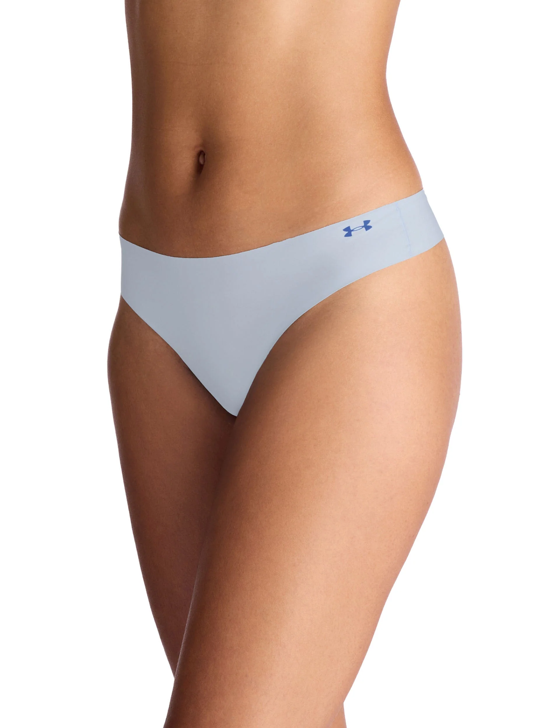 Pure Stretch 3-Pack No Show Thong - Blue Calm/Blue Atlantis/Washed Navy