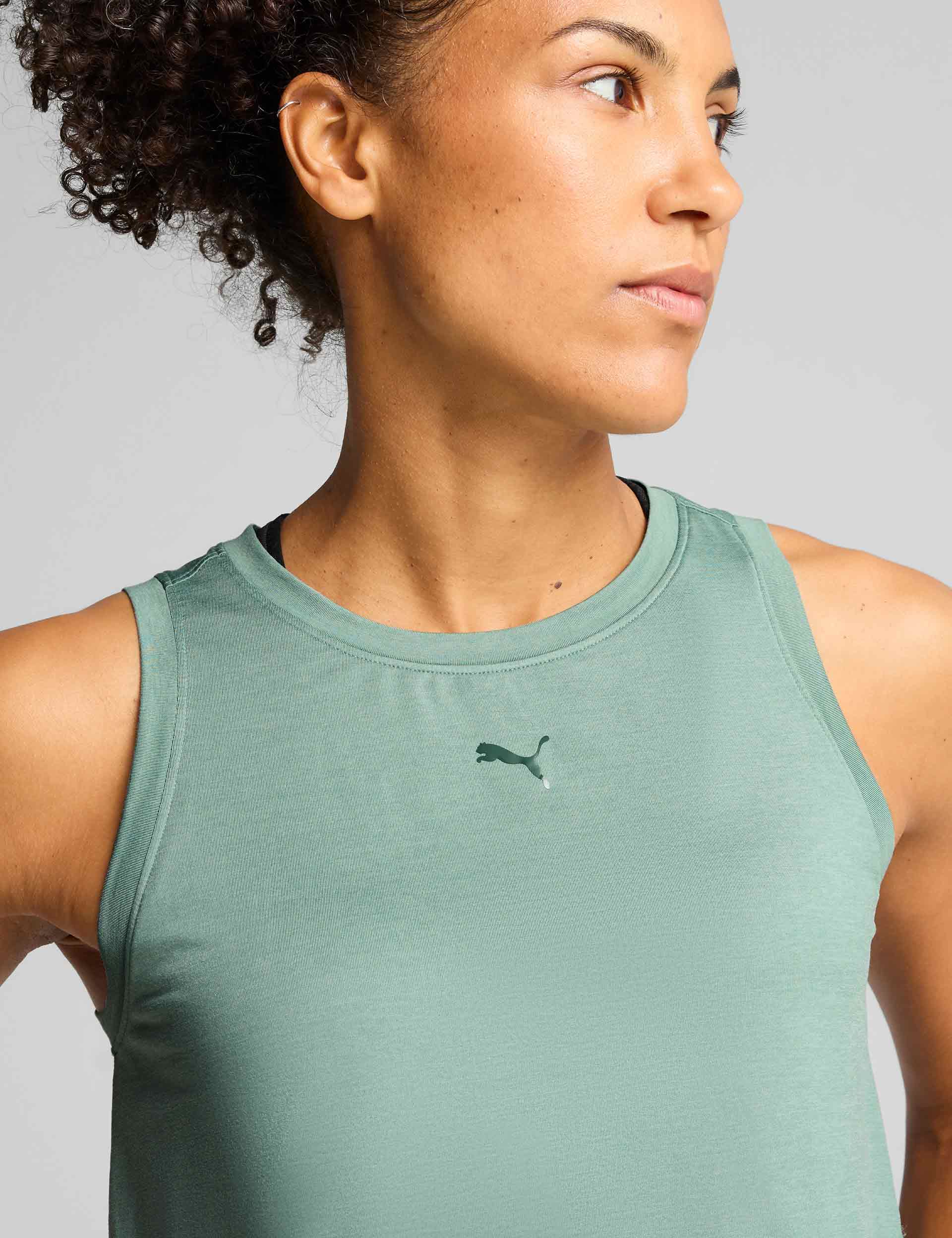 Cloudspun Sleeveless Tank - Green Moon Heather