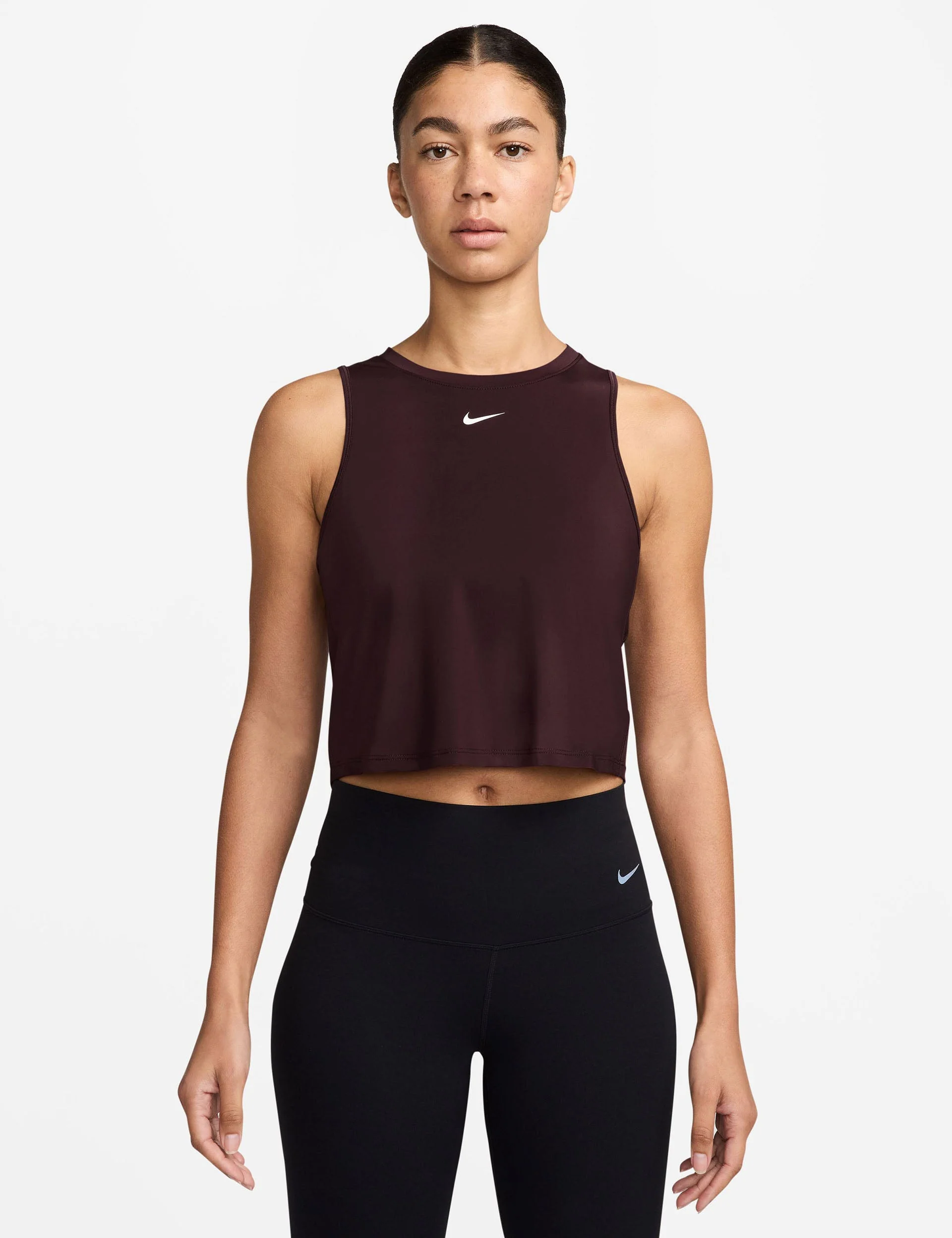 One Classic Dri-FIT Cropped Tank - Burgundy Crush