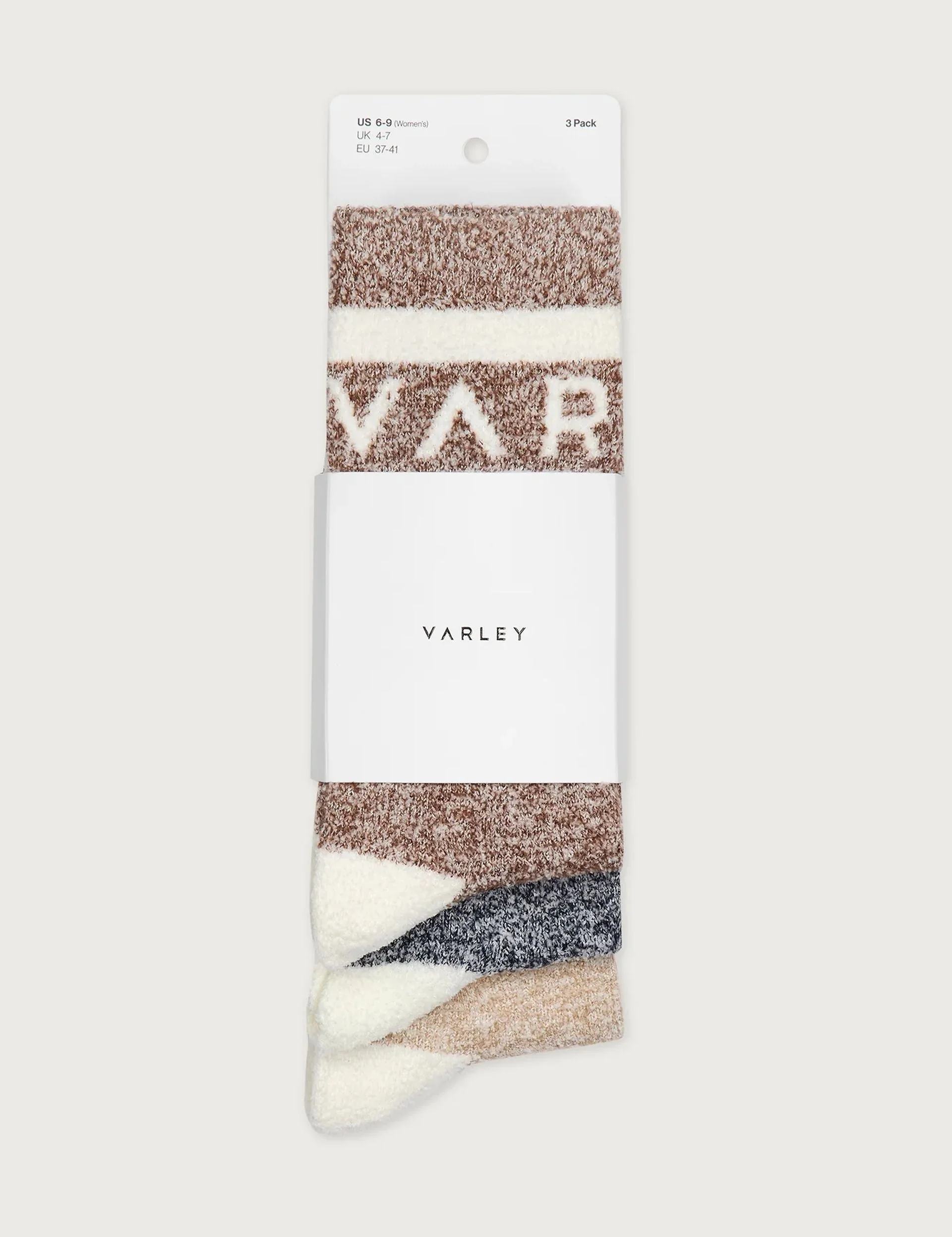 Spencer Sock 3 Pack Marl - Acorn/Charcoal/Sand