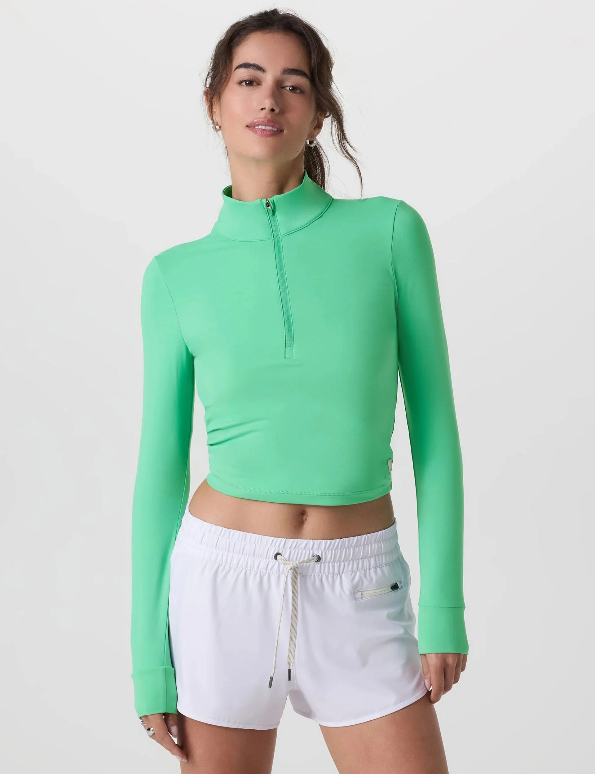 Studio Half Zip - Light Bergamot
