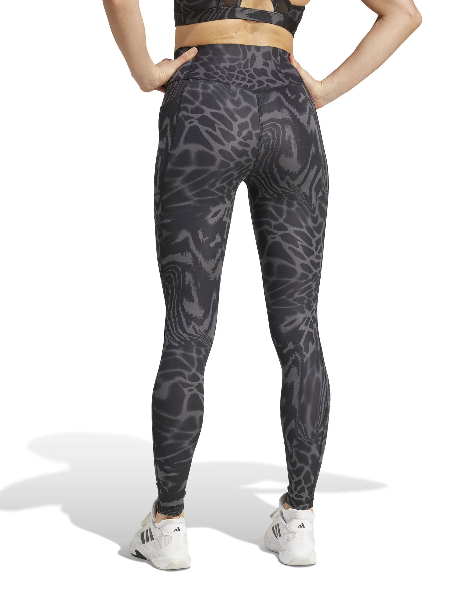 Optime Essentials Stash Pocket Full-Length Leggings - Black