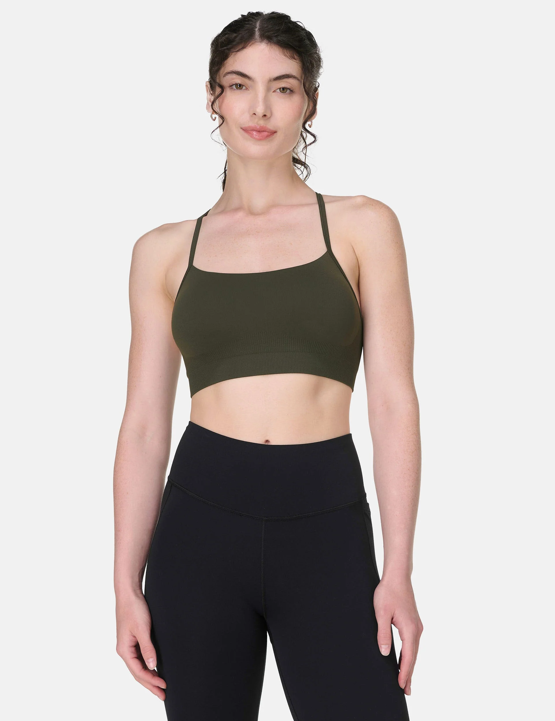 Spirit Restored Yoga Bra - Nori Green