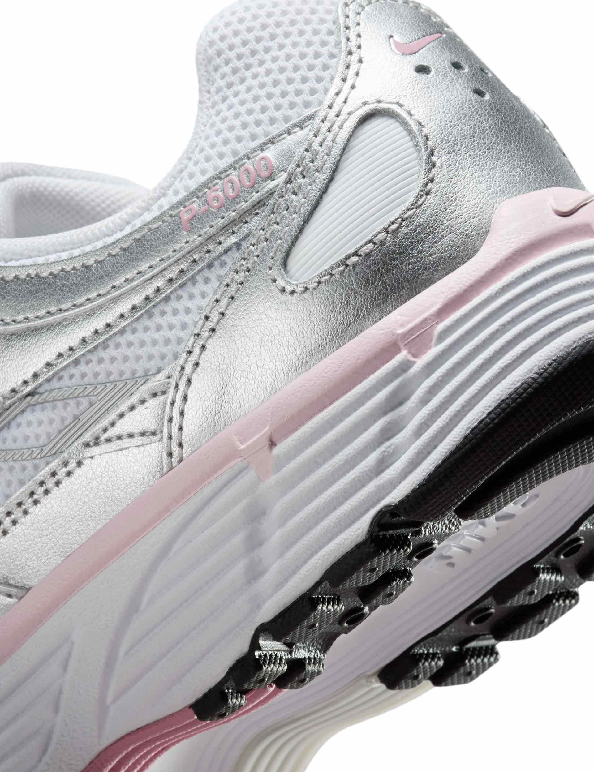 P-6000 Shoes - White/Metallic Silver/Elemental Pink