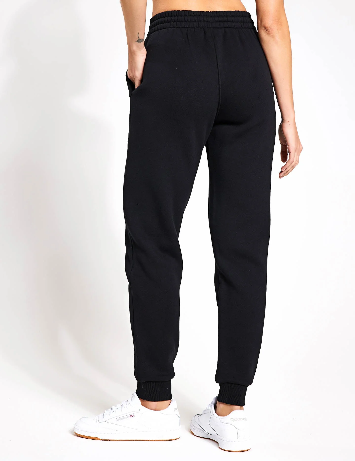 Millie Slim Fleece Track Pant - Black