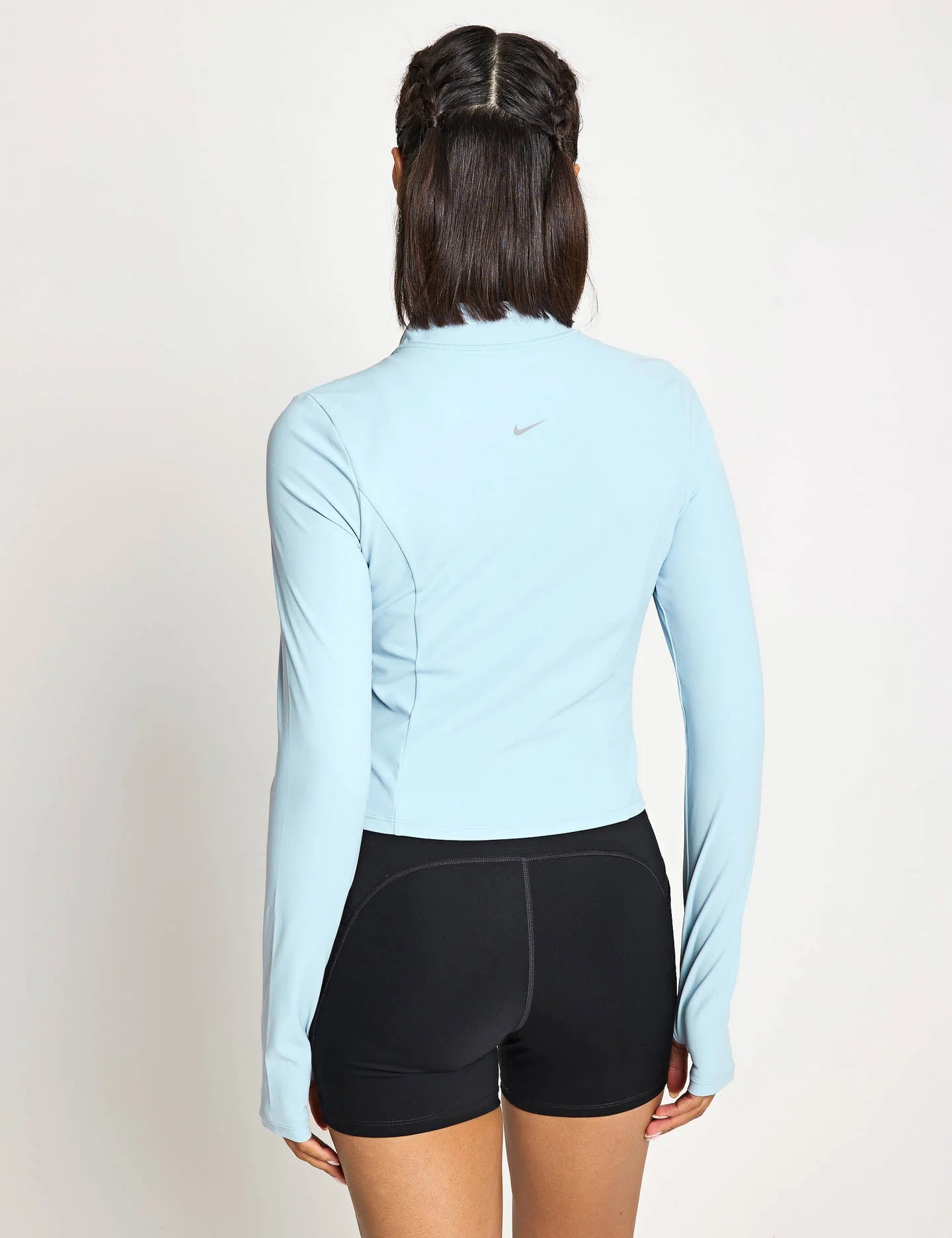 Zenvy Full-Zip Long-Sleeve Top - Light Armory Blue/Cool Grey