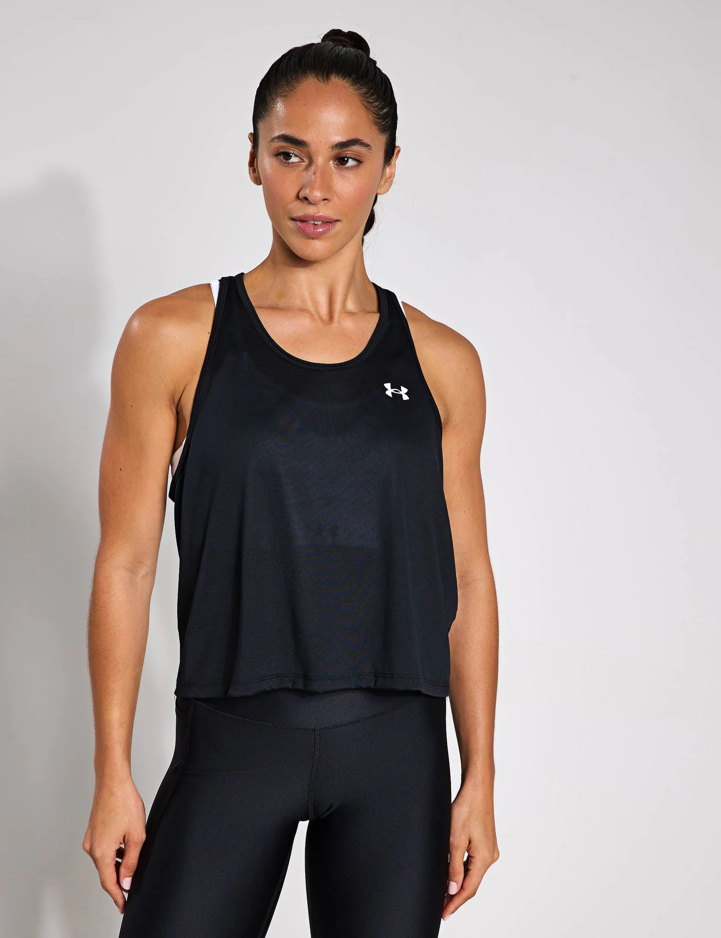 UA Tech Swing Tank - Black/White