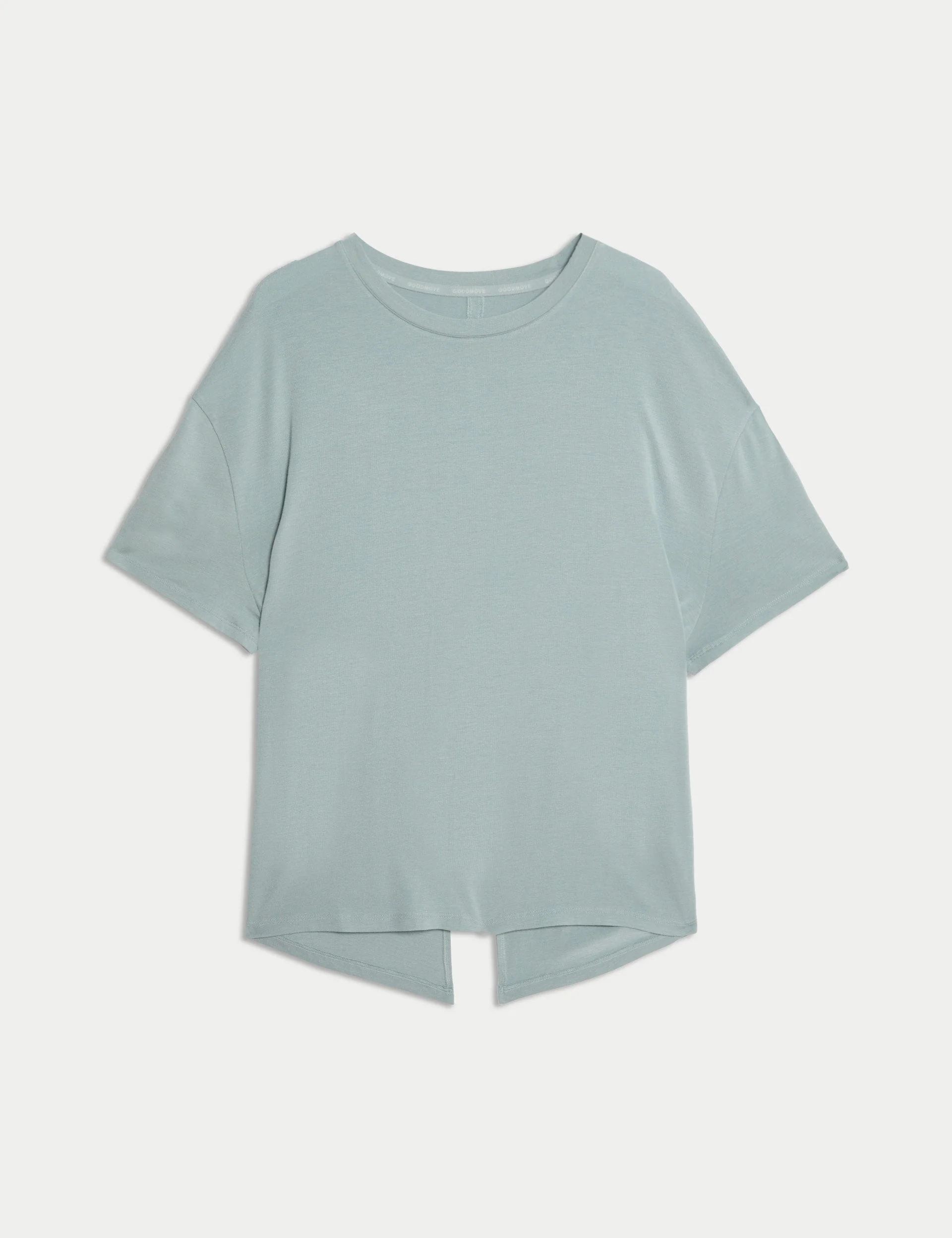 Modal Blend Lightweight Tie Back T-Shirt - Light Mint