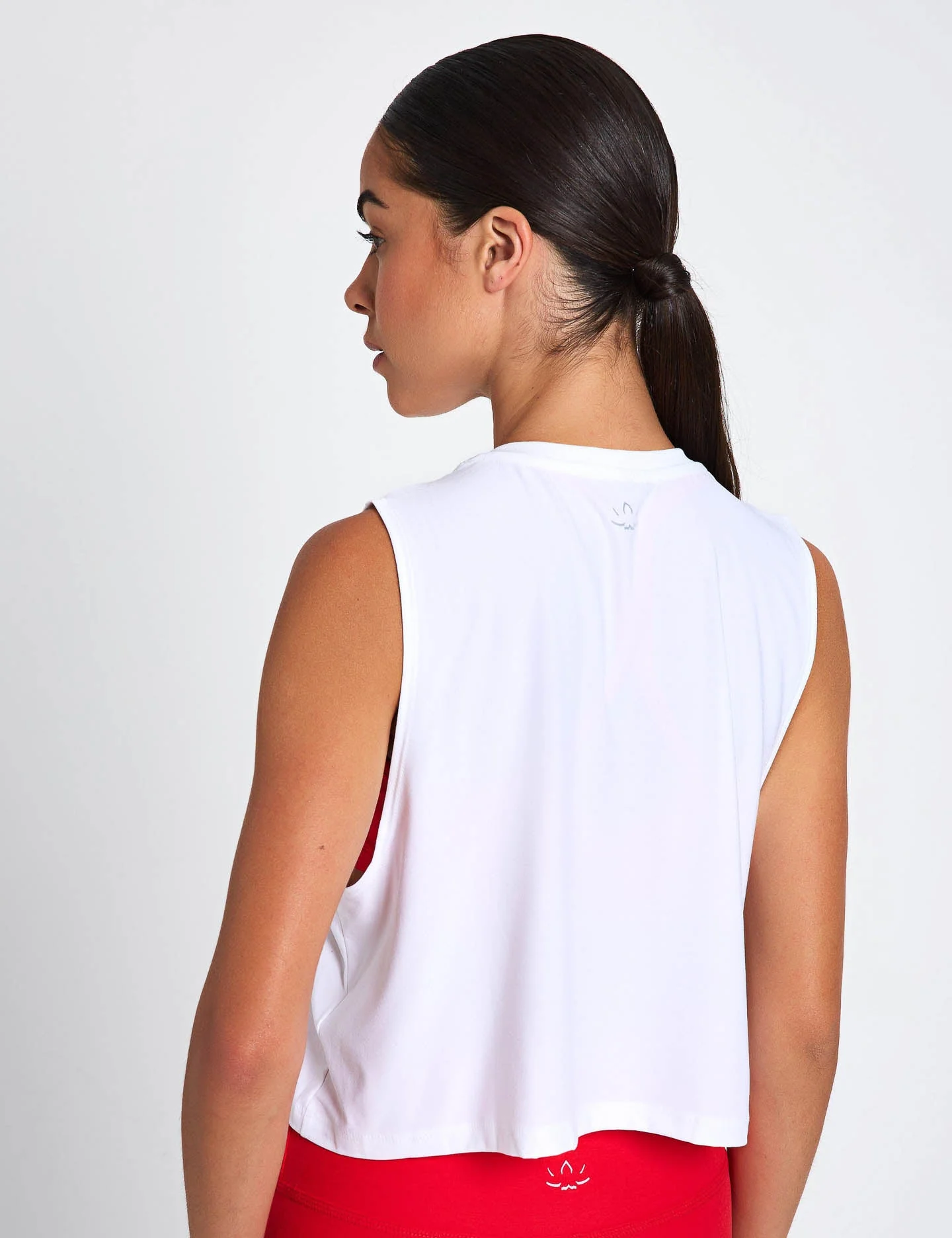 Featherweight Minimal Cropped Tank - Cloud White