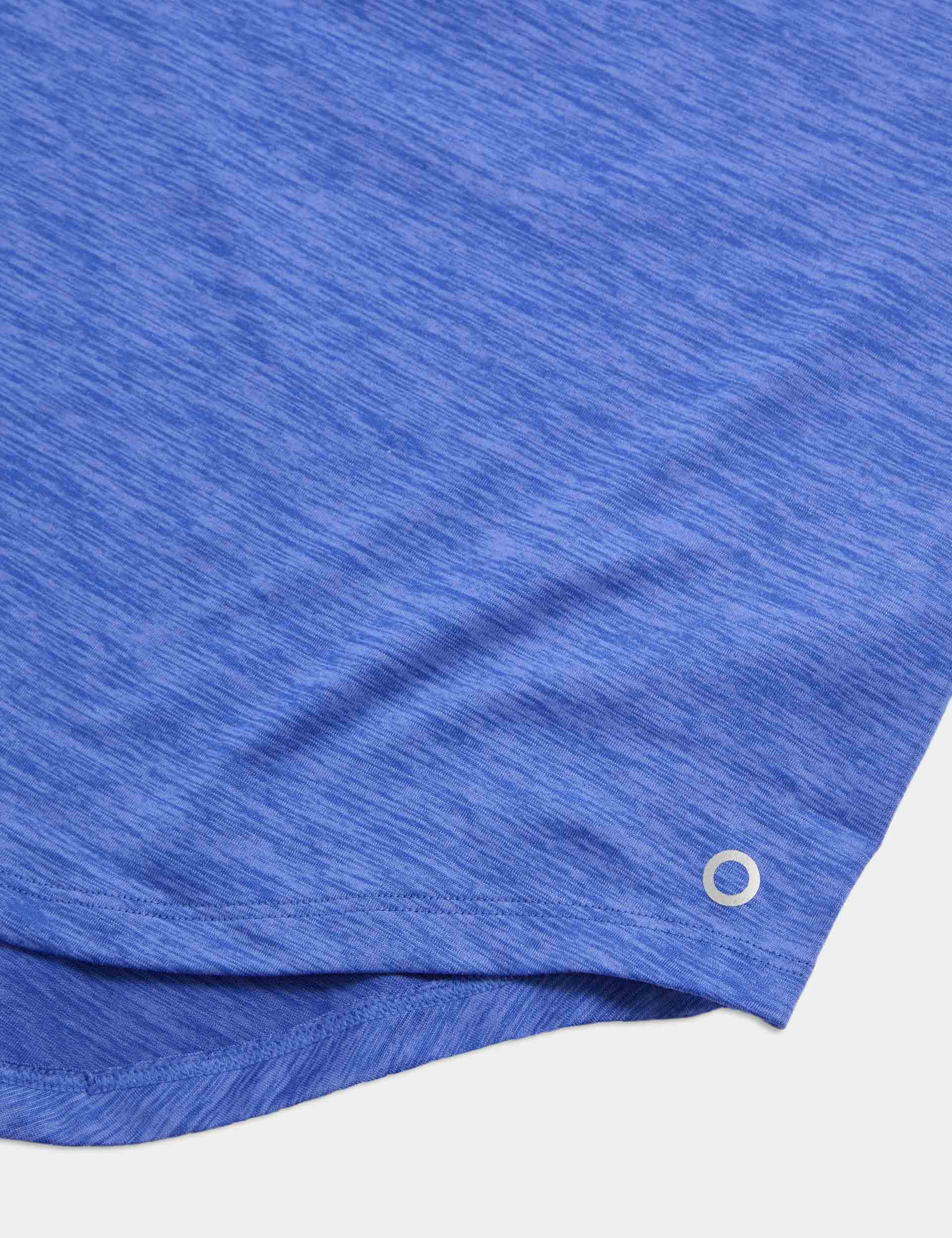 Round Neck Relaxed Vest Top - Cobalt