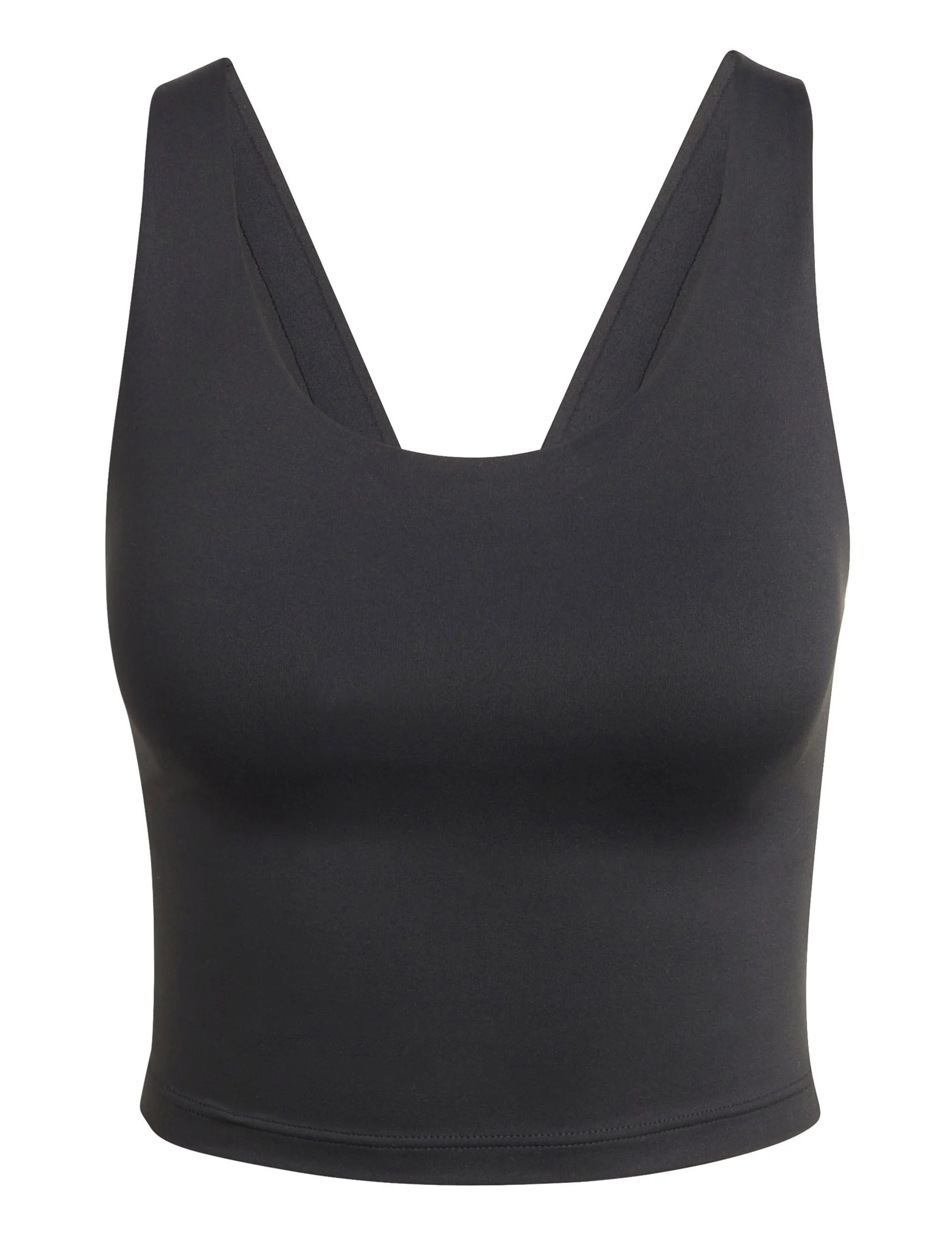 All Me Medium-Support Long Line Bra Tank Top - Black