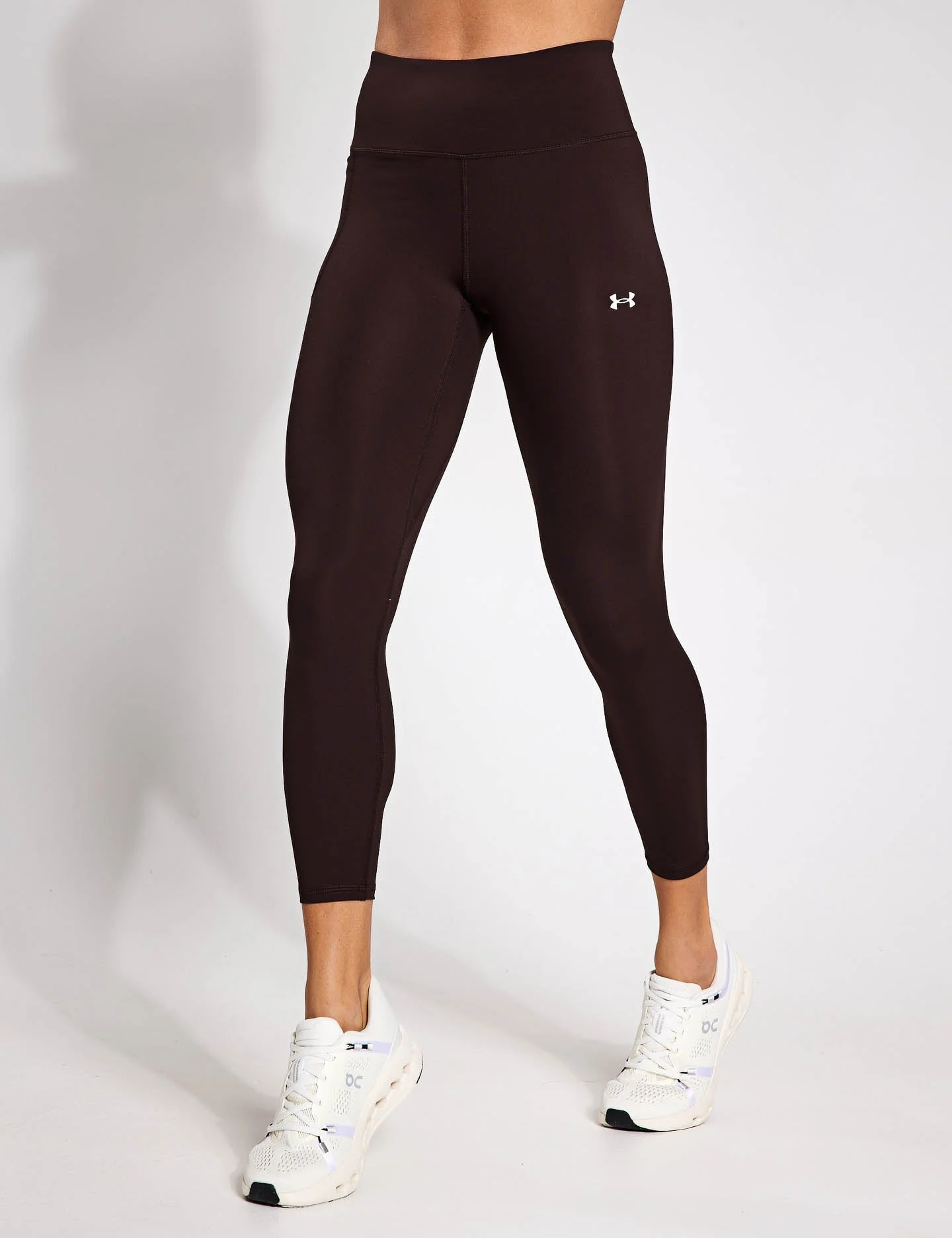 Motion Ankle Leggings - Brown Obsidian/White