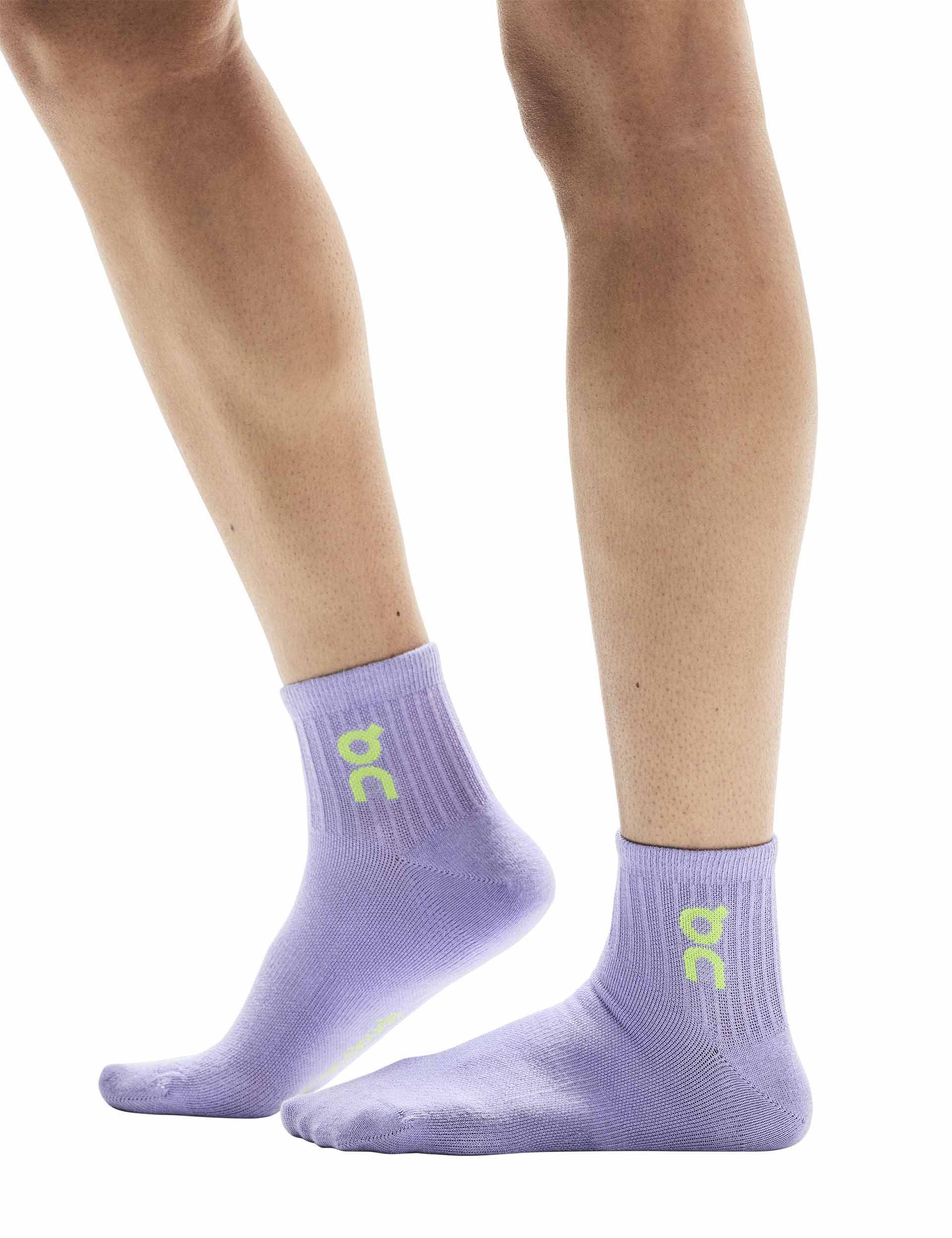 Logo Sock Mid 3P - Orchid/Comet