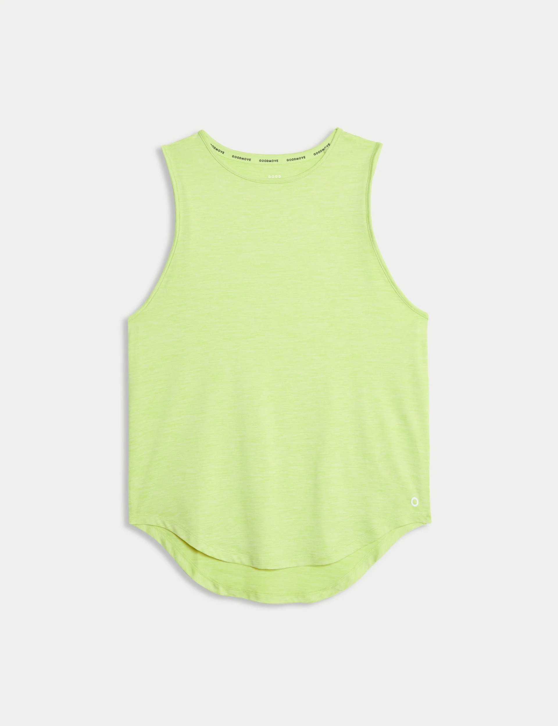 Round Neck Relaxed Vest Top - Limeade