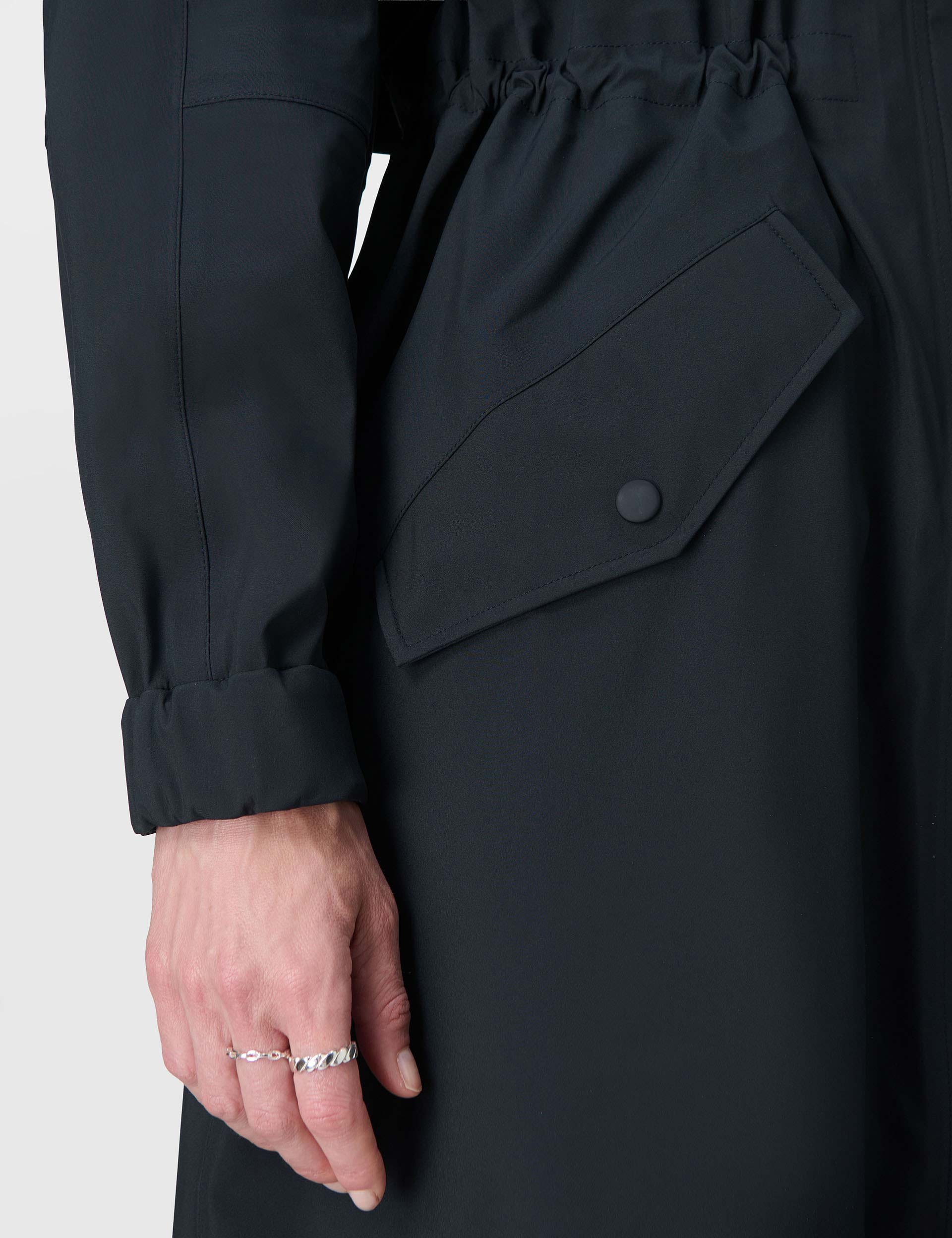 Motion Technical Longline Parka - Black