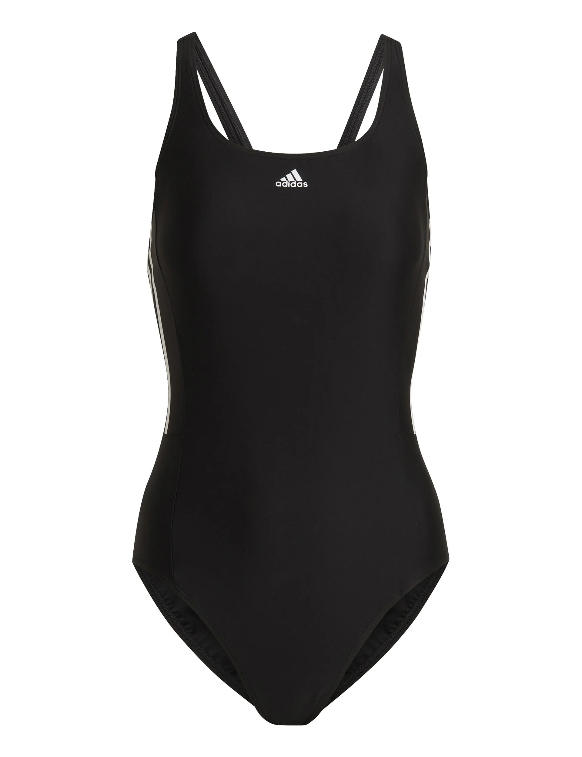 Mid 3-Stripes Swimsuit - Black/White