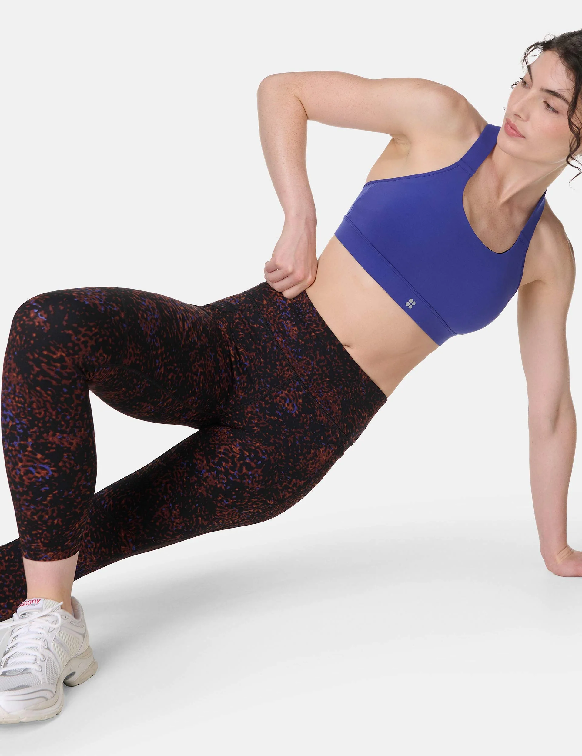 Power 7/8 Gym Leggings - Brown Tortoise Print