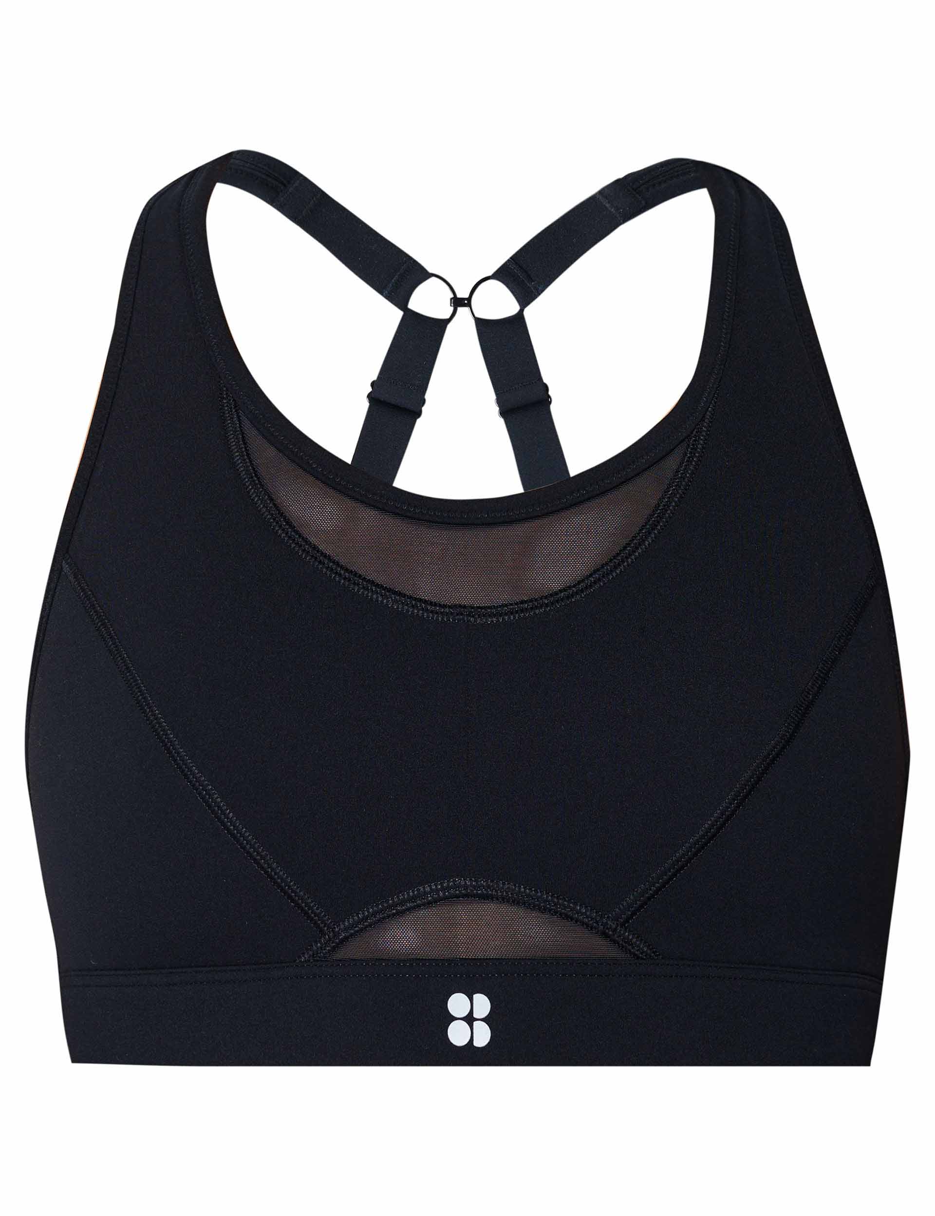 Power Icon Running Bra - Black