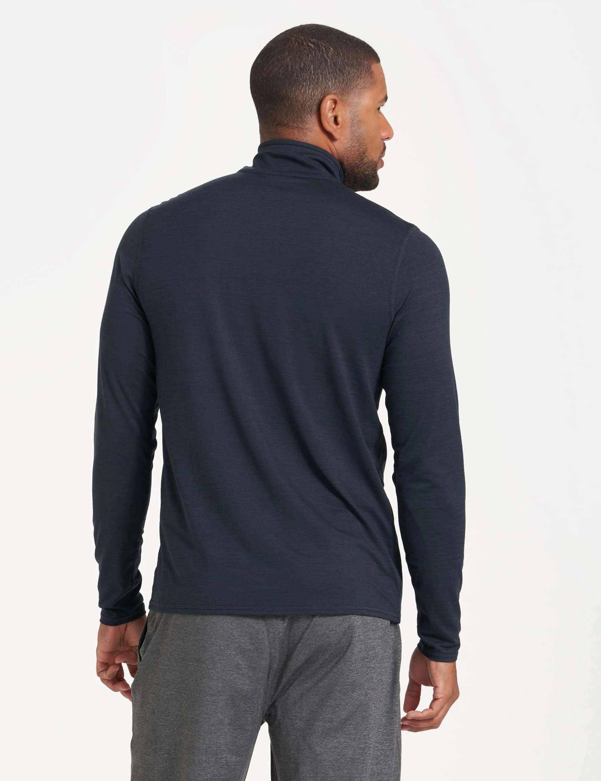 Ease Performance 1/2 Zip - Ink Heather