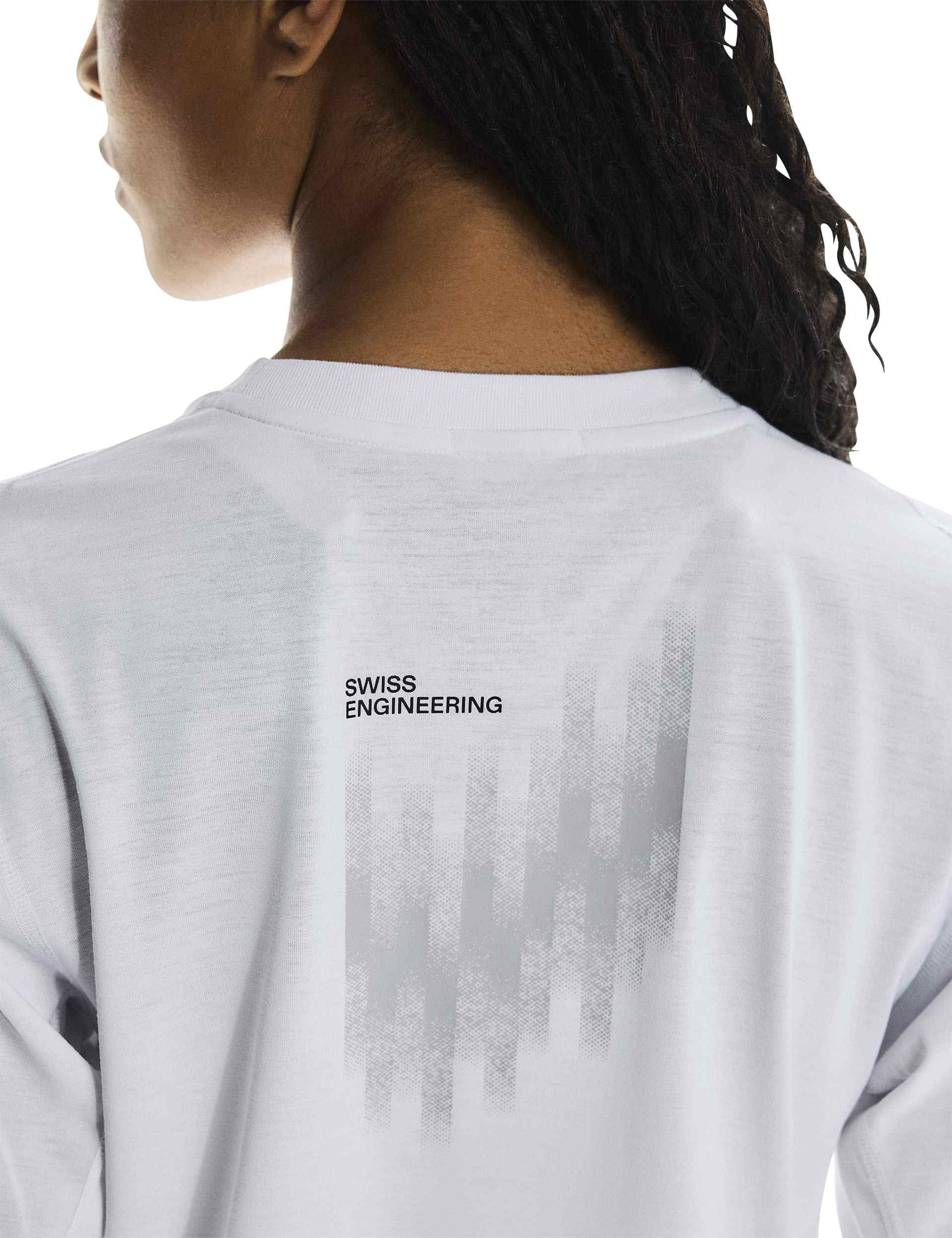 Train Long-T Crop Graphic - White