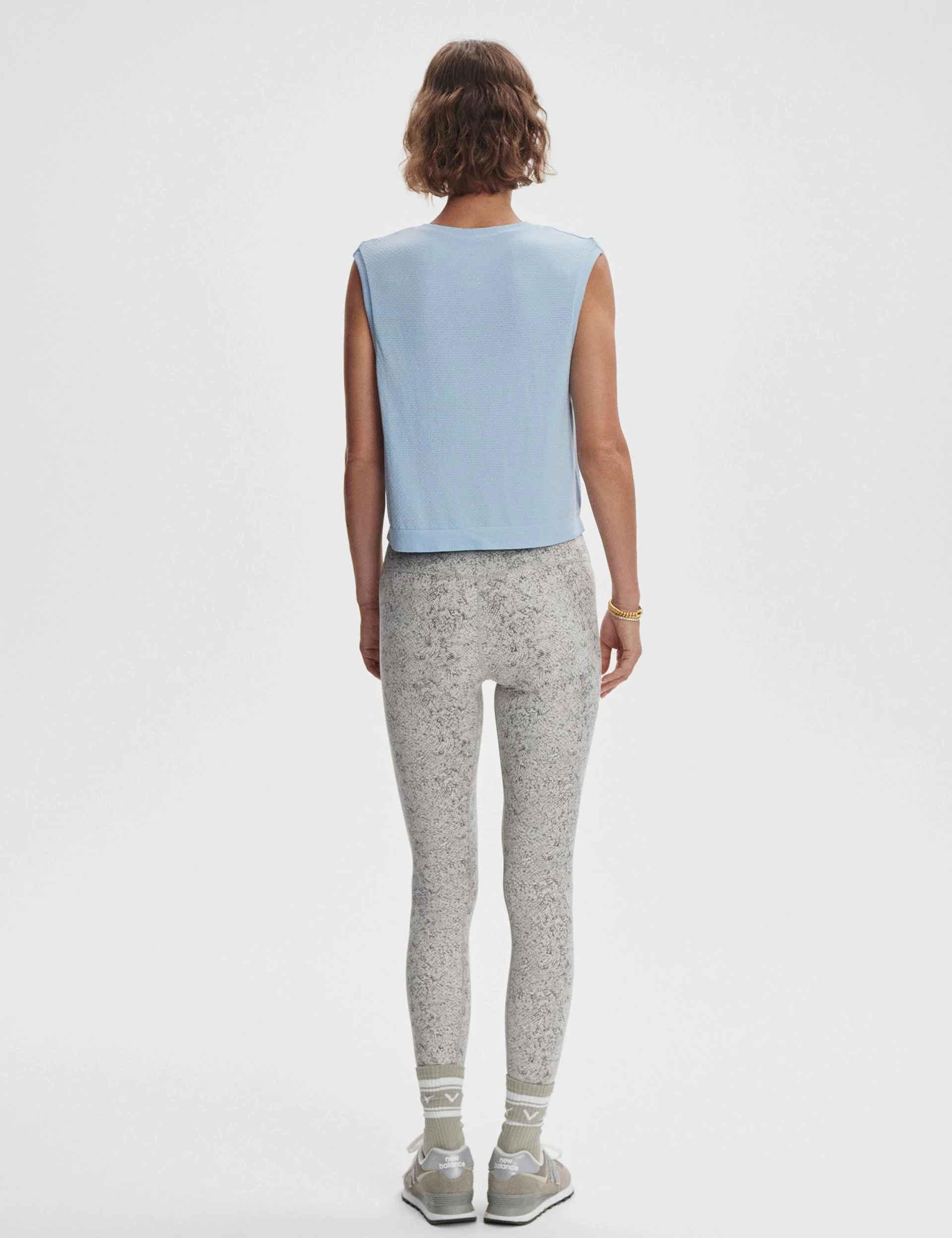 Page Seamless Crop Tank - Cashmere Blue