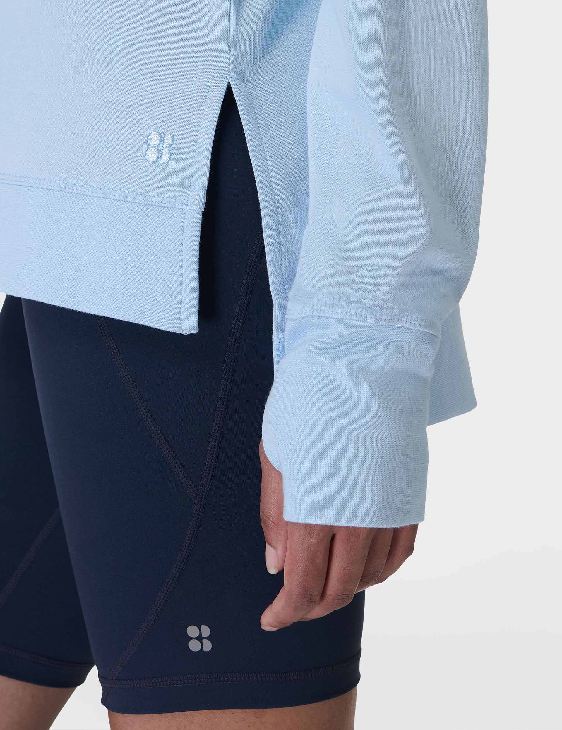 After Class Cross Back Sweatshirt - Breeze Blue