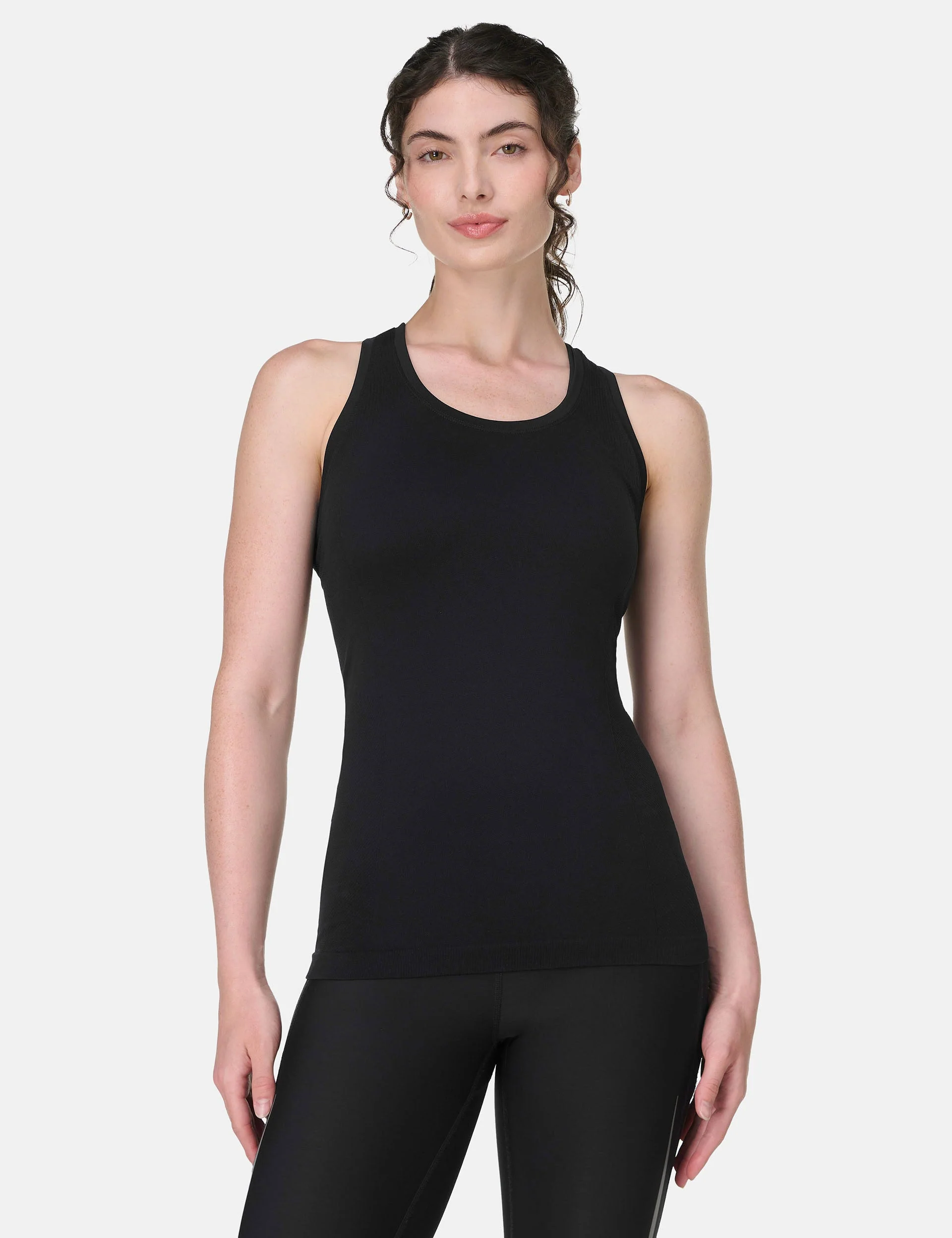 Athlete Seamless Workout Vest - Black