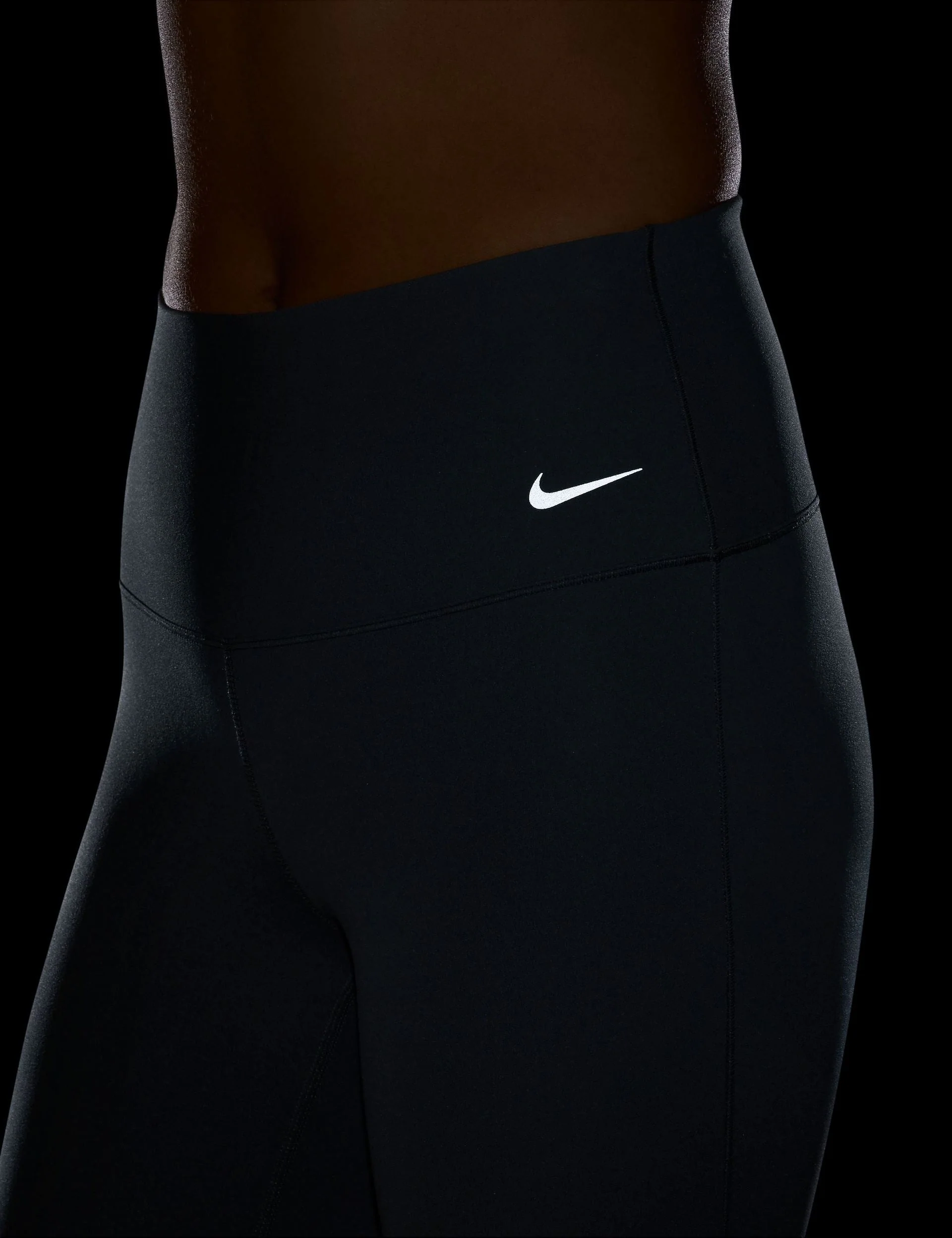 Zenvy High Waisted Flared Leggings - Seaweed/Black