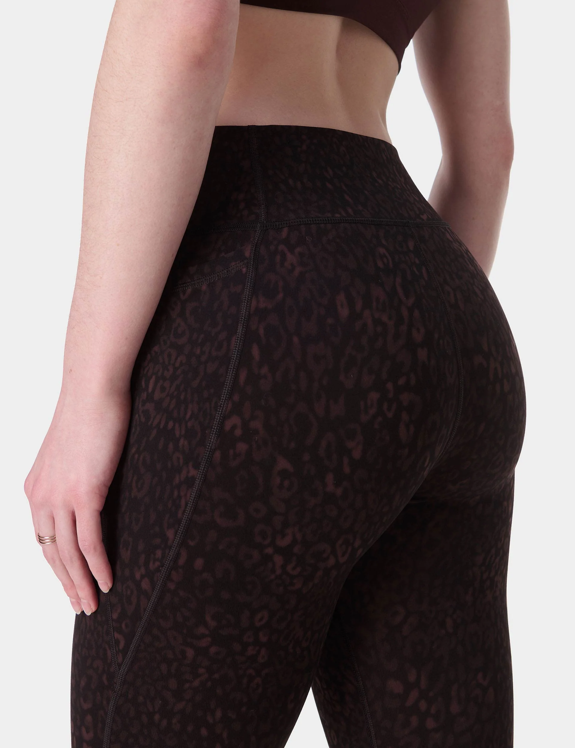 Ultimate Studio 7/8 Leggings - Brown Panther Print