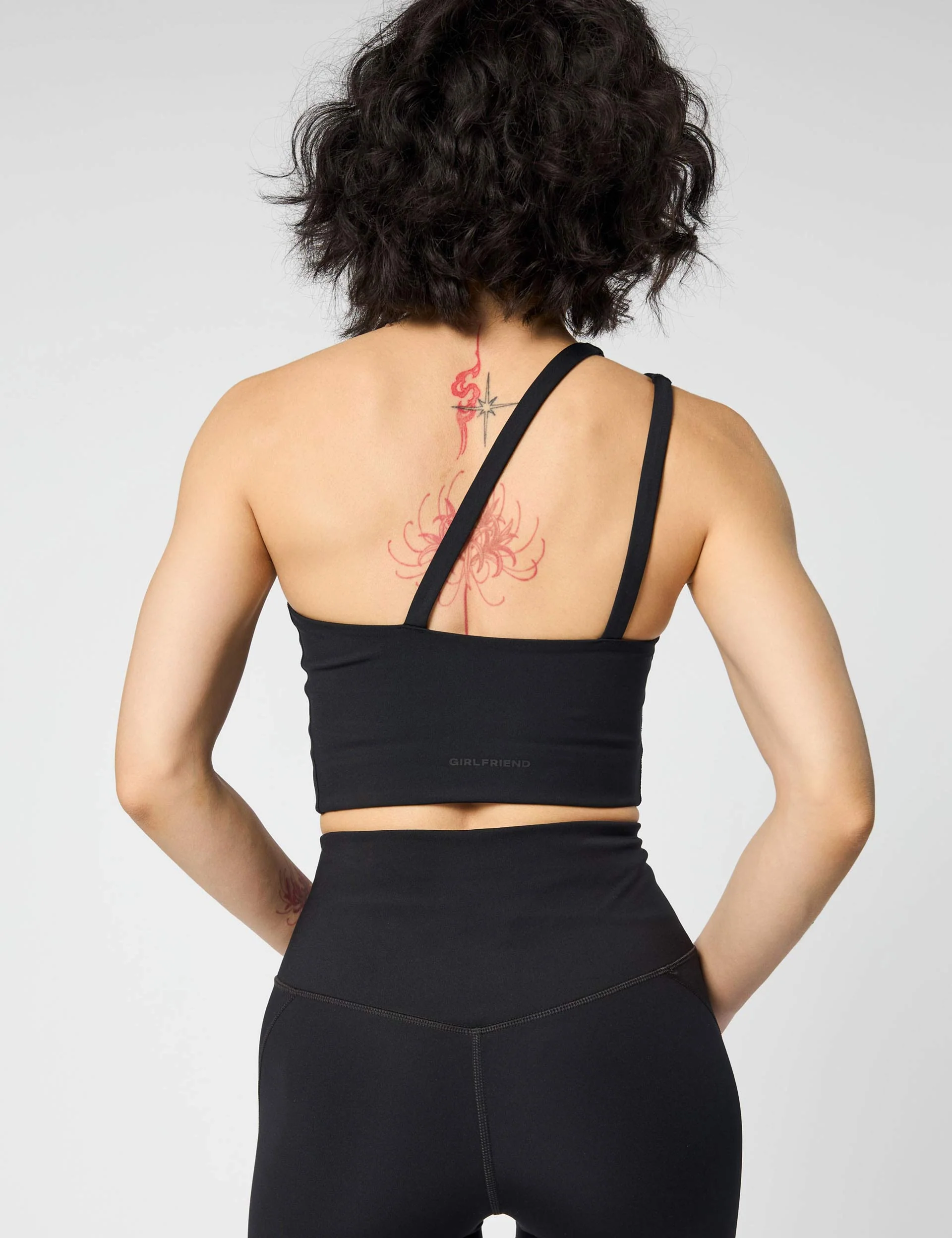 Uma One Shoulder Bra - Black
