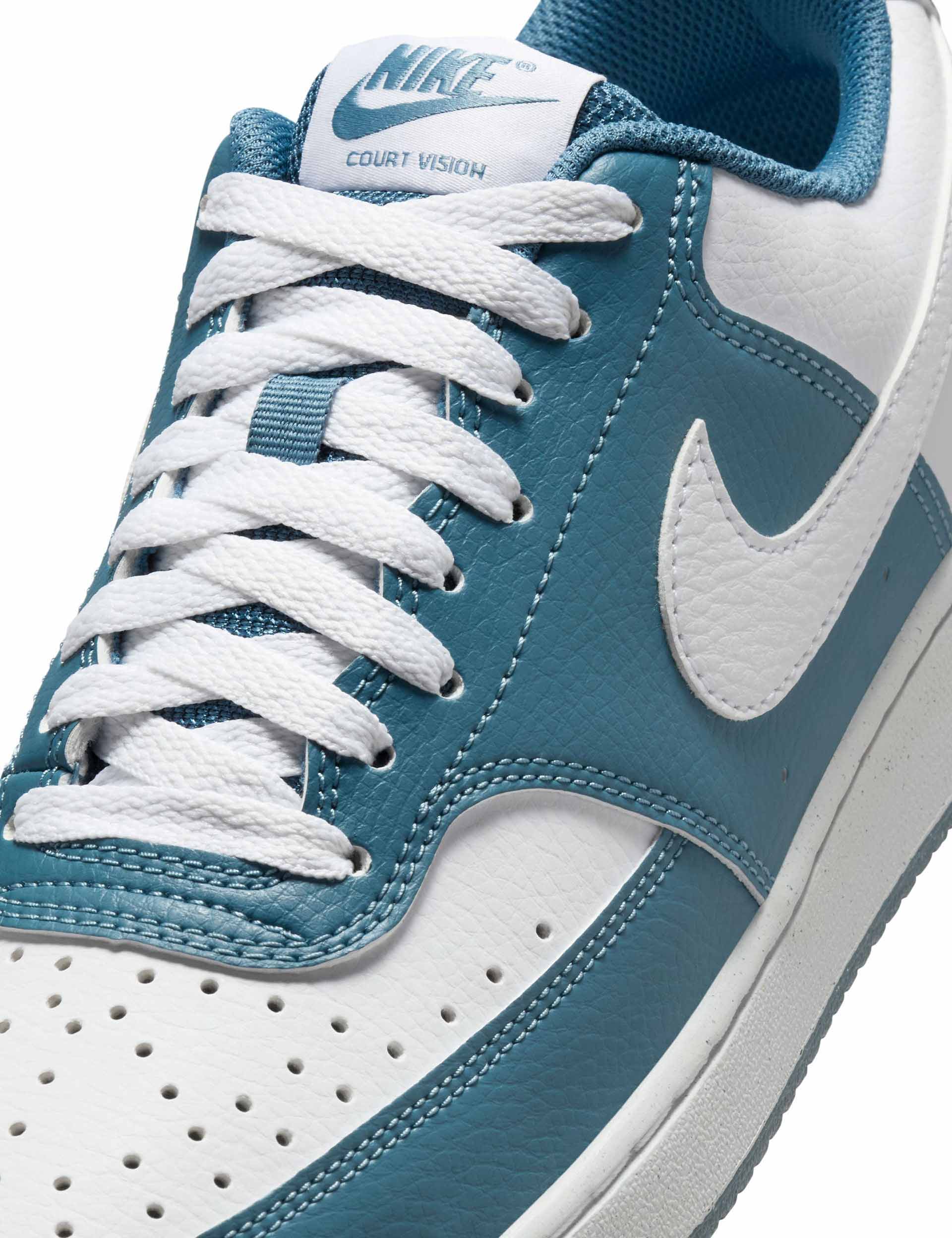 Court Vision Low Next Nature Shoes - White/Smokey Blue