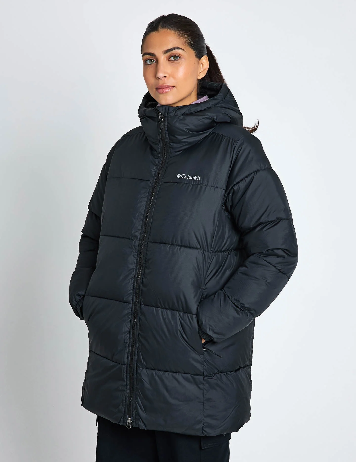 Puffect II Hooded Mid Puffer Jacket - Black