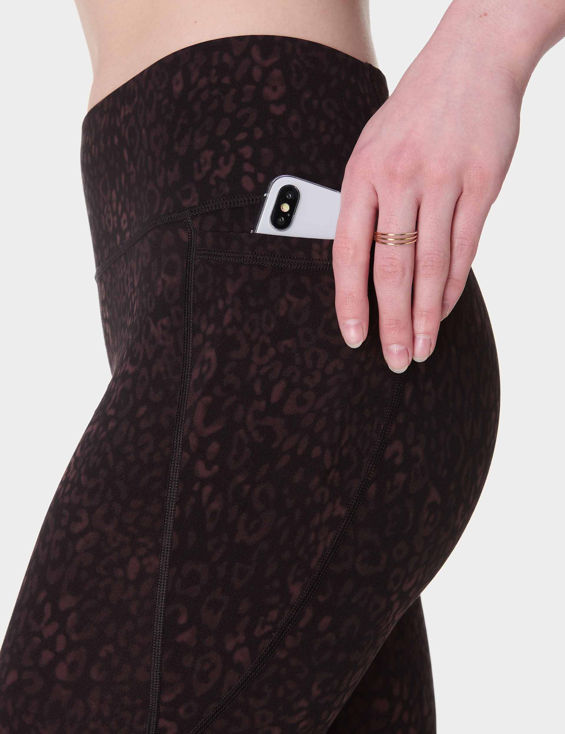 Ultimate Studio 7/8 Leggings - Brown Panther Print