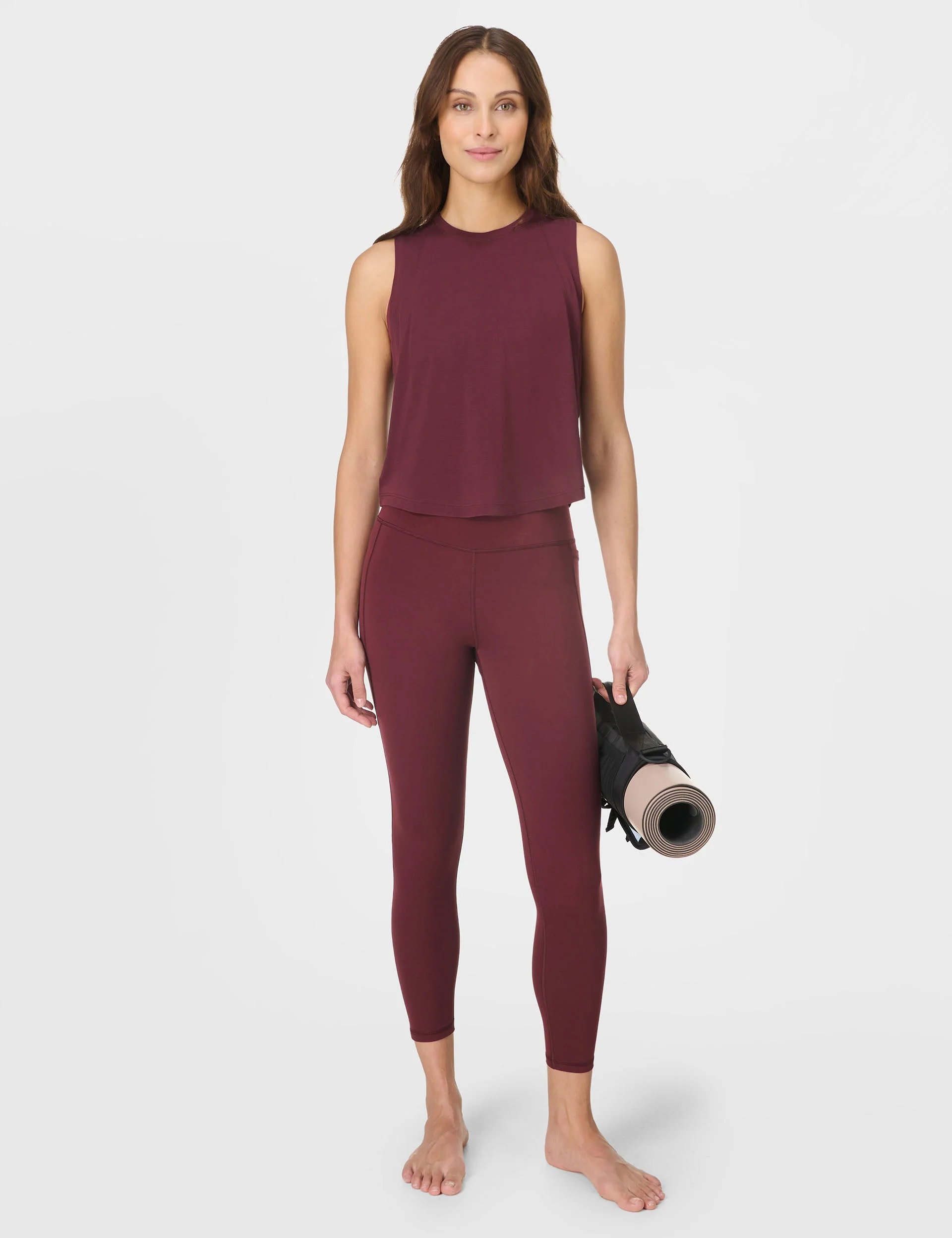 Ultimate Studio 7/8 Legging - Garnet Red
