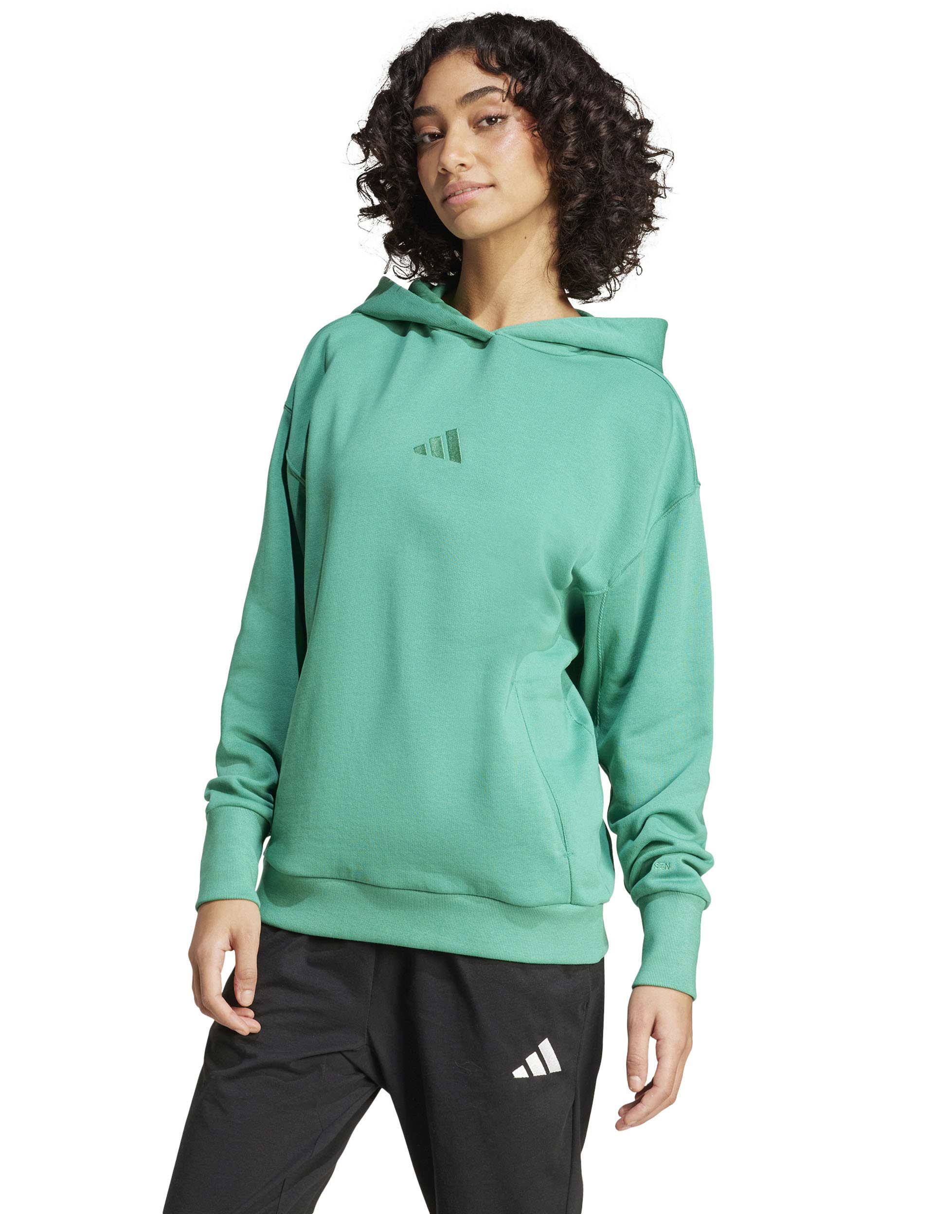 ALL SZN French Terry Loose Hoodie - Semi Court Green