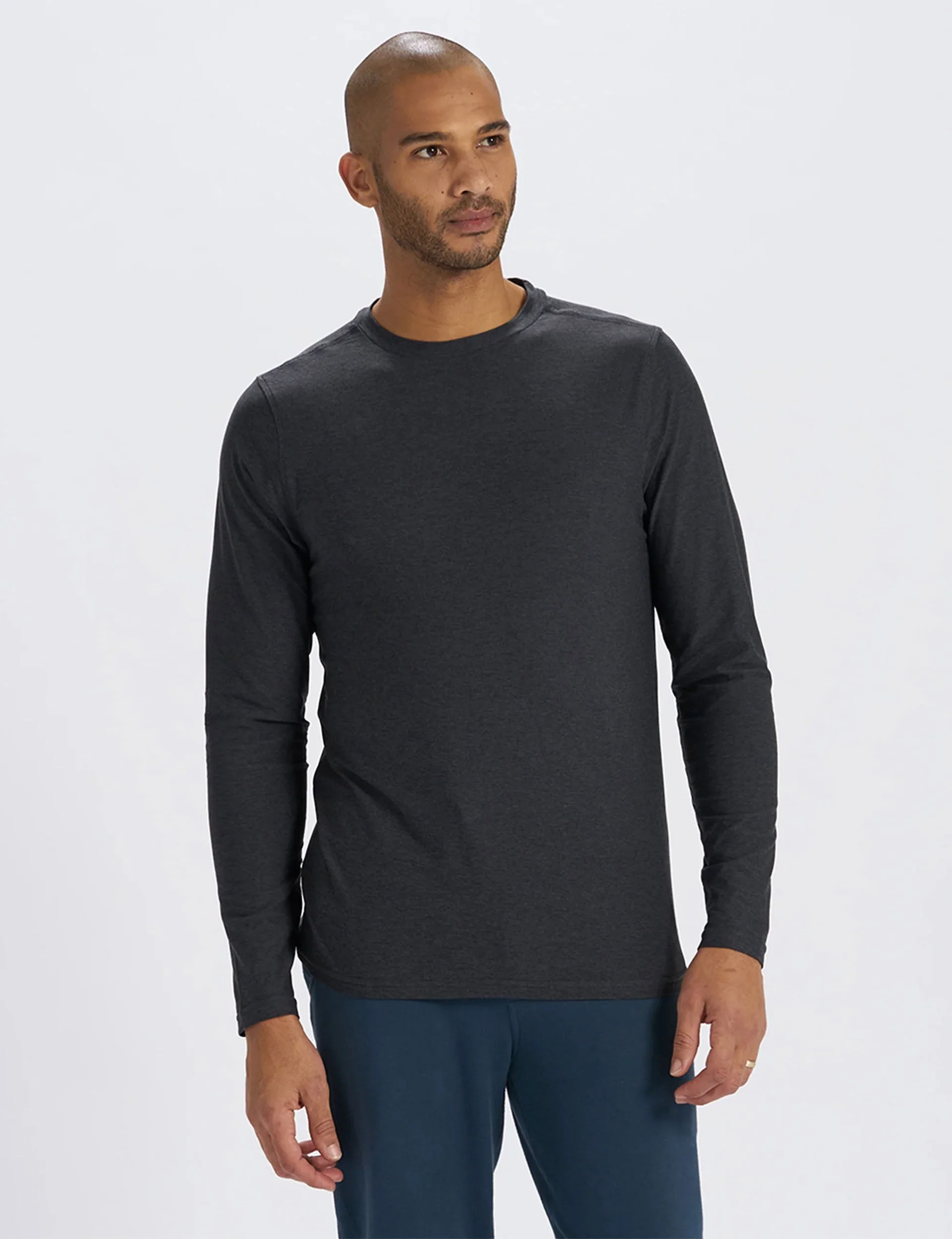 Strato Tech Tee Long Sleeve - Charcoal Heather
