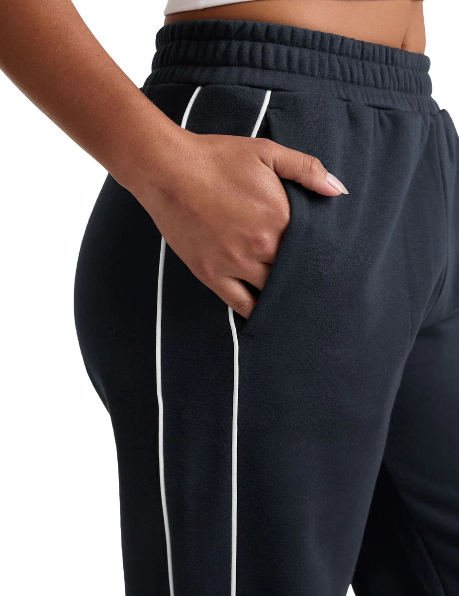 LuxeFleece Piper Wide Leg Pant - Nocturnal Navy