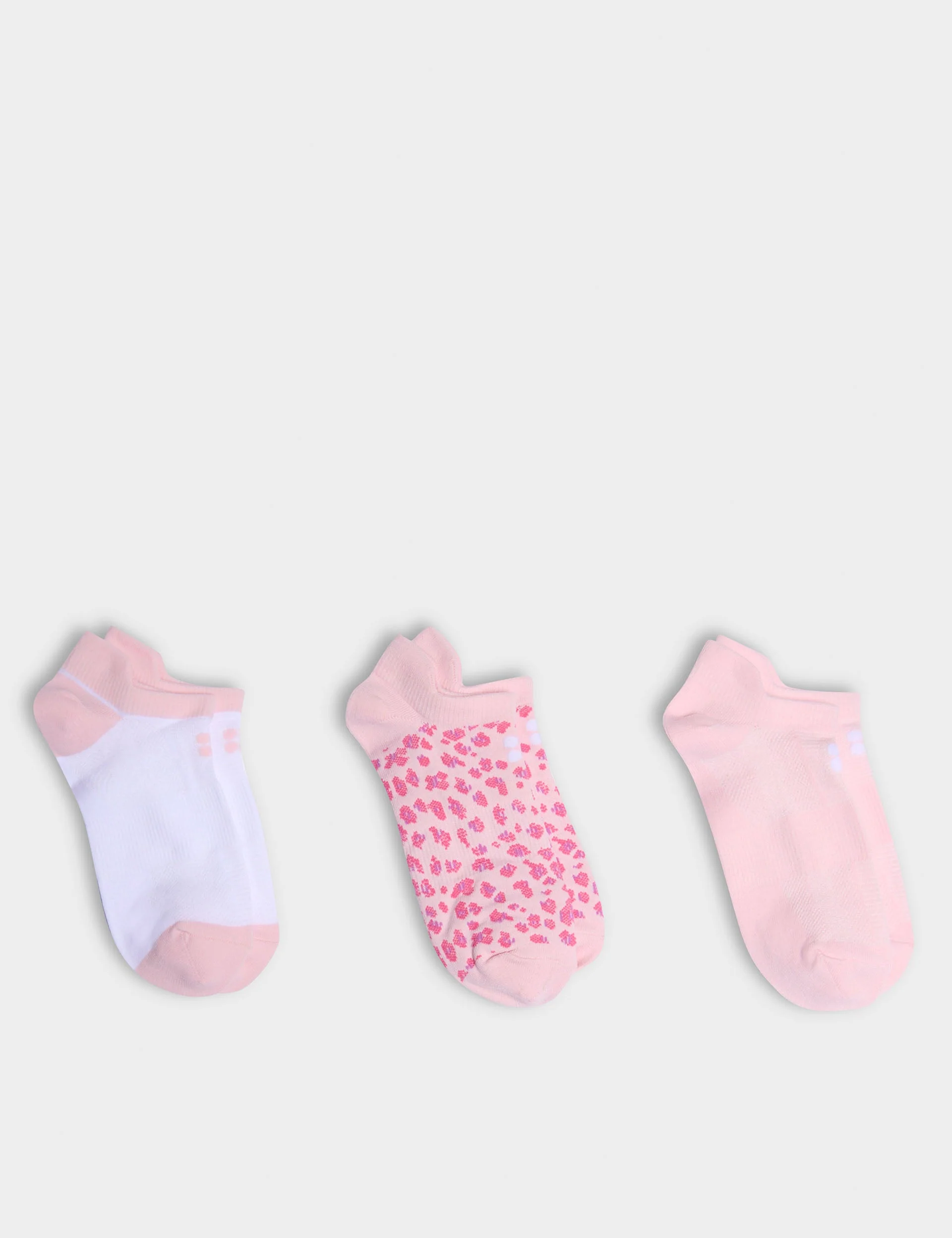 Lightweight Trainer Socks 3 Pack - Nerine Pink