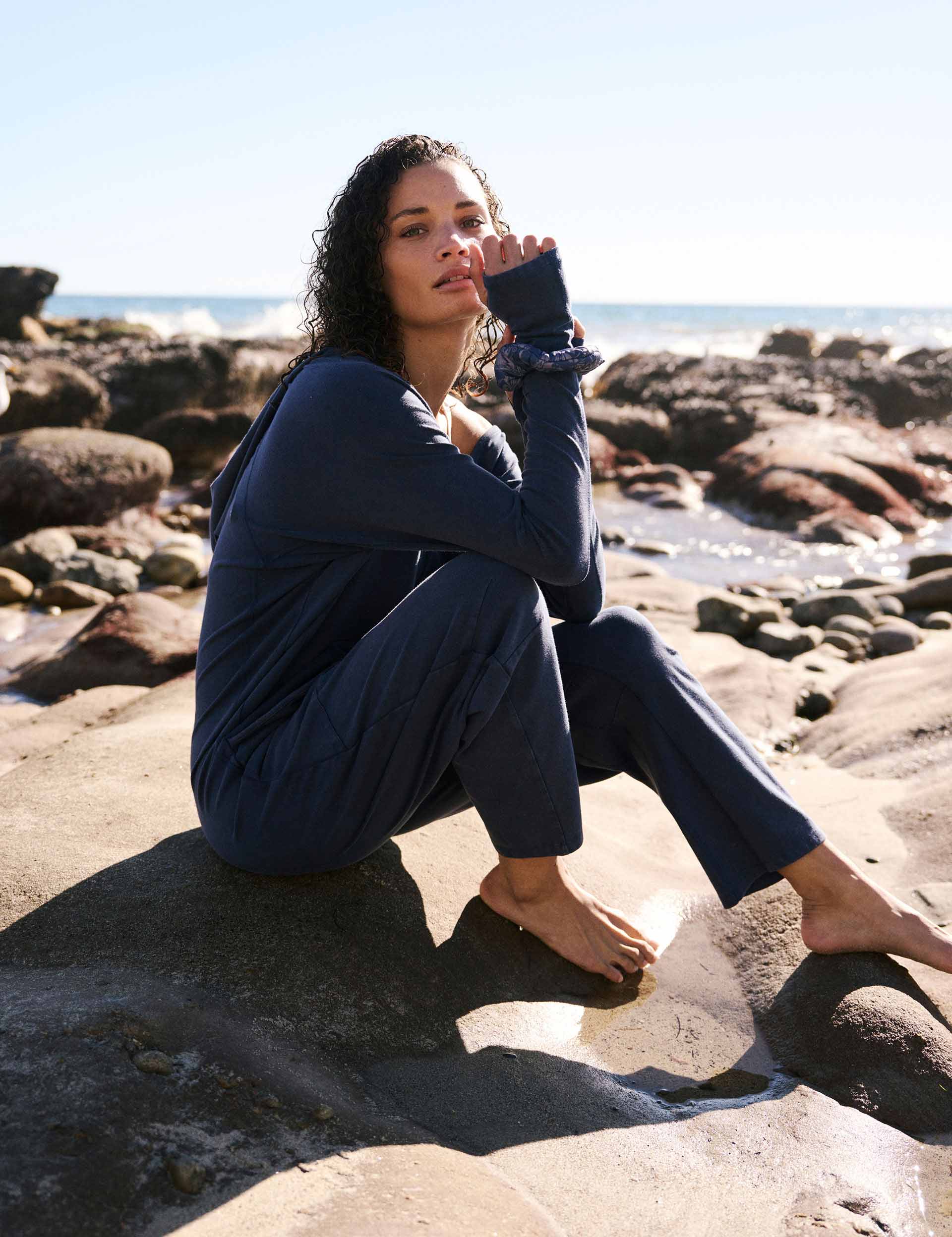 Hot Shot Long-Sleeve Onesie - Midnight Navy