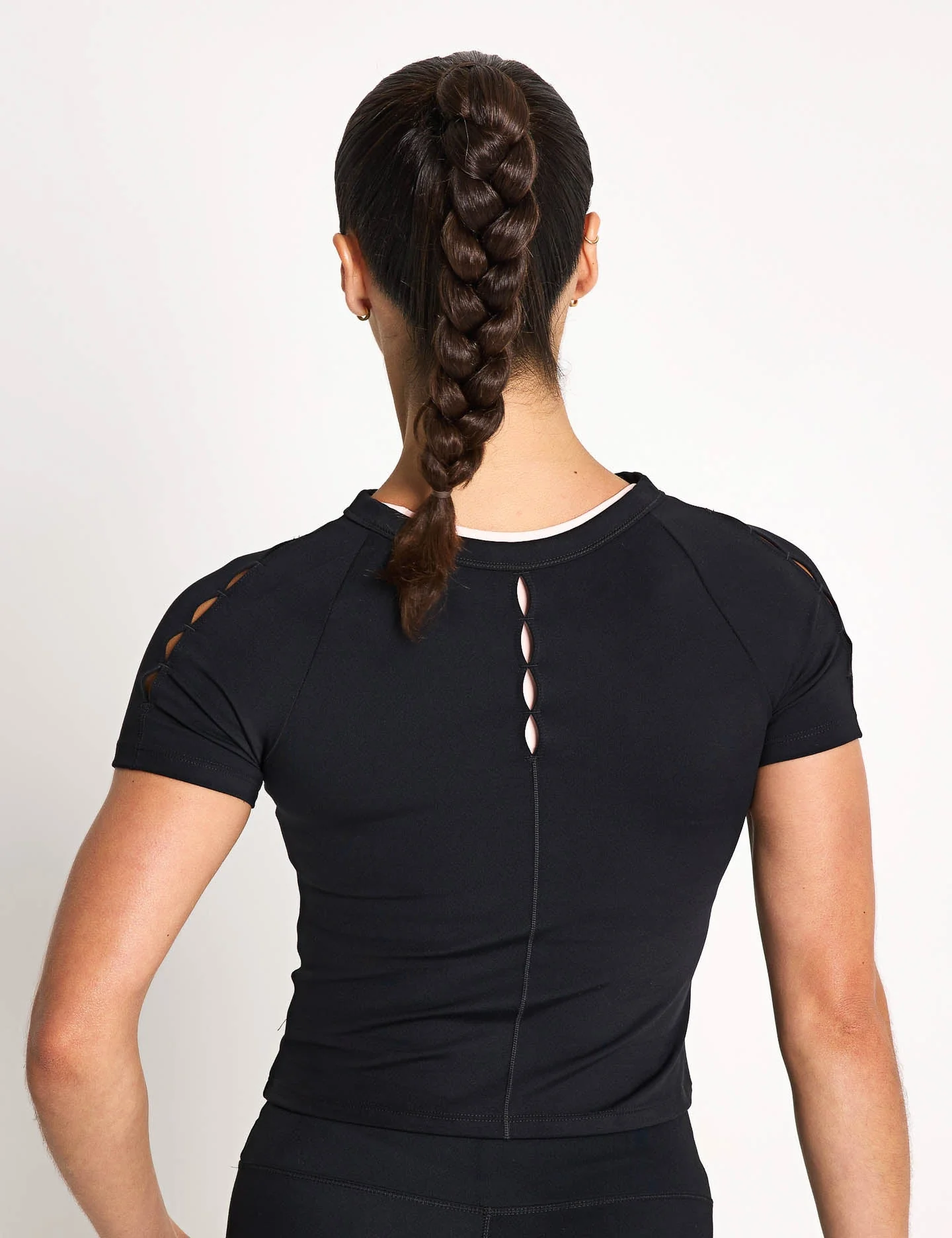 One Fitted Dri-FIT Cropped Short-Sleeve Top - Black