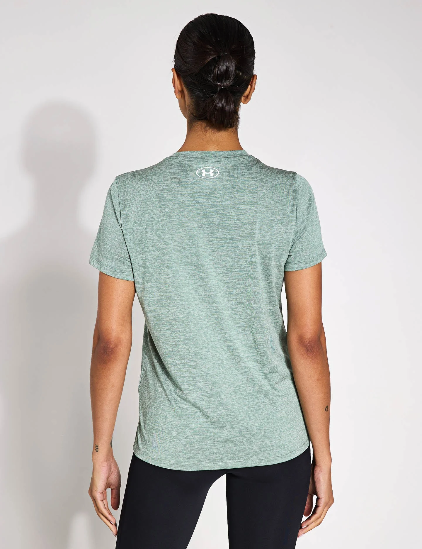 UA Tech Twist Short Sleeve - Silica Green/White