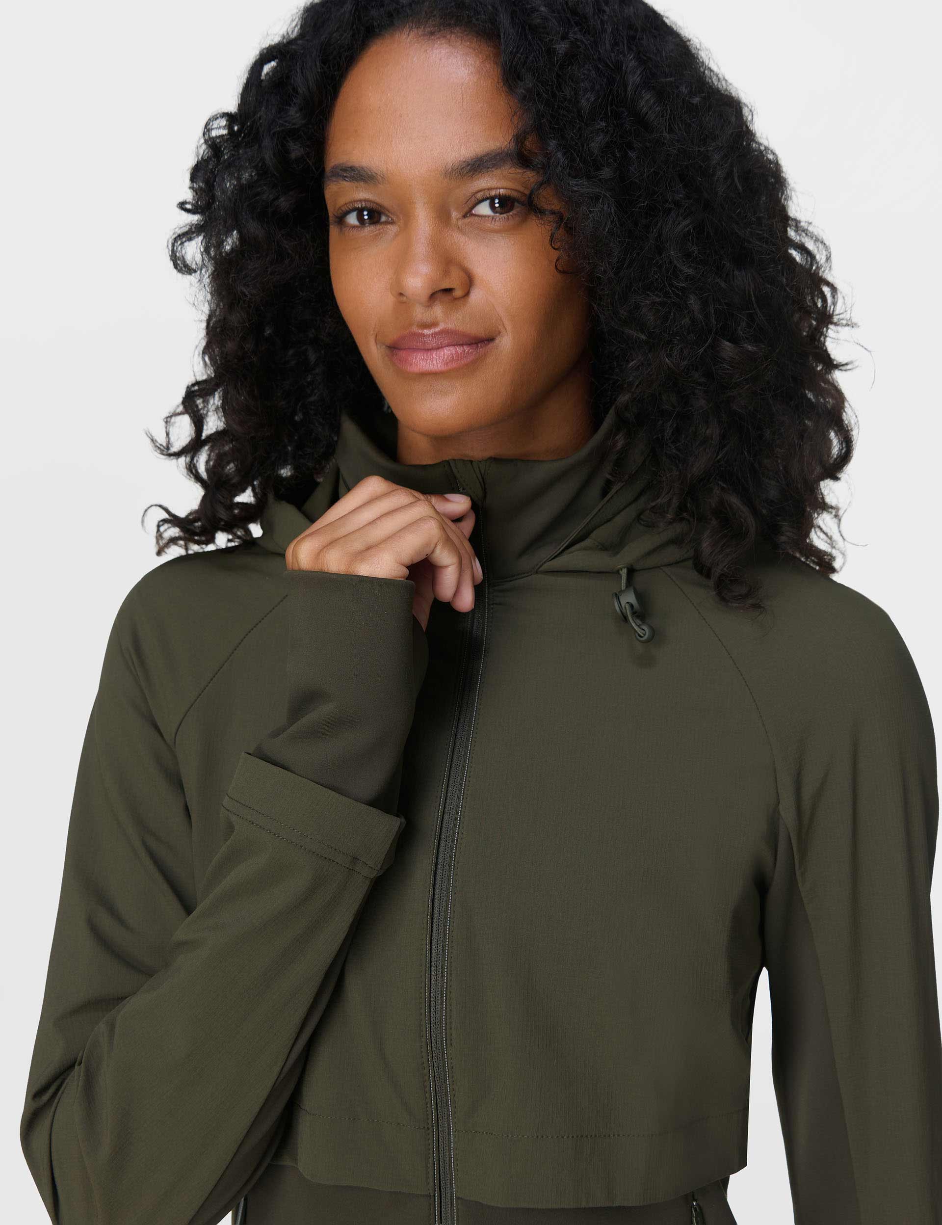 Pro Run Water Resistant Run Jacket - Nori Green