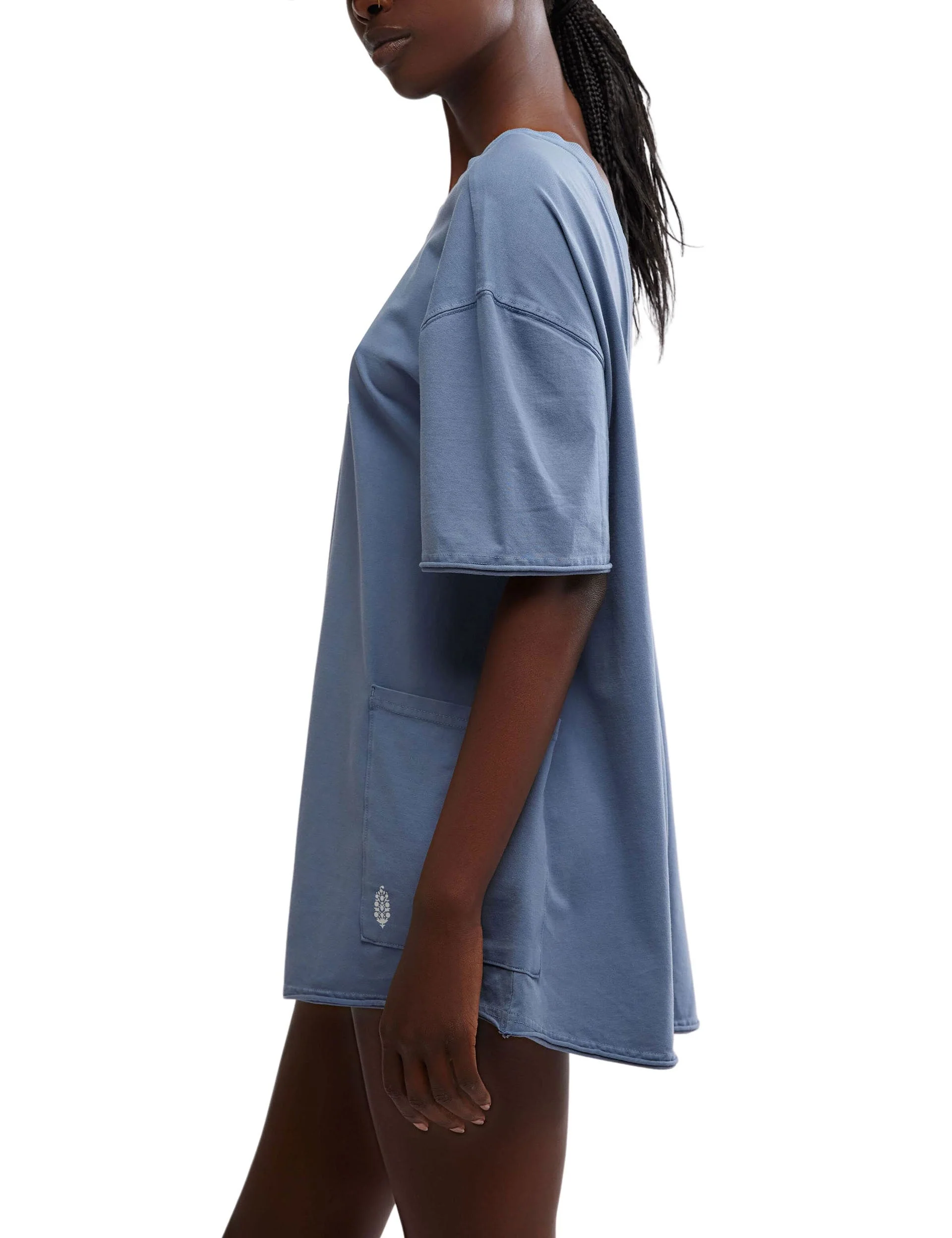 Hot Shot Tee Romper - Skyline