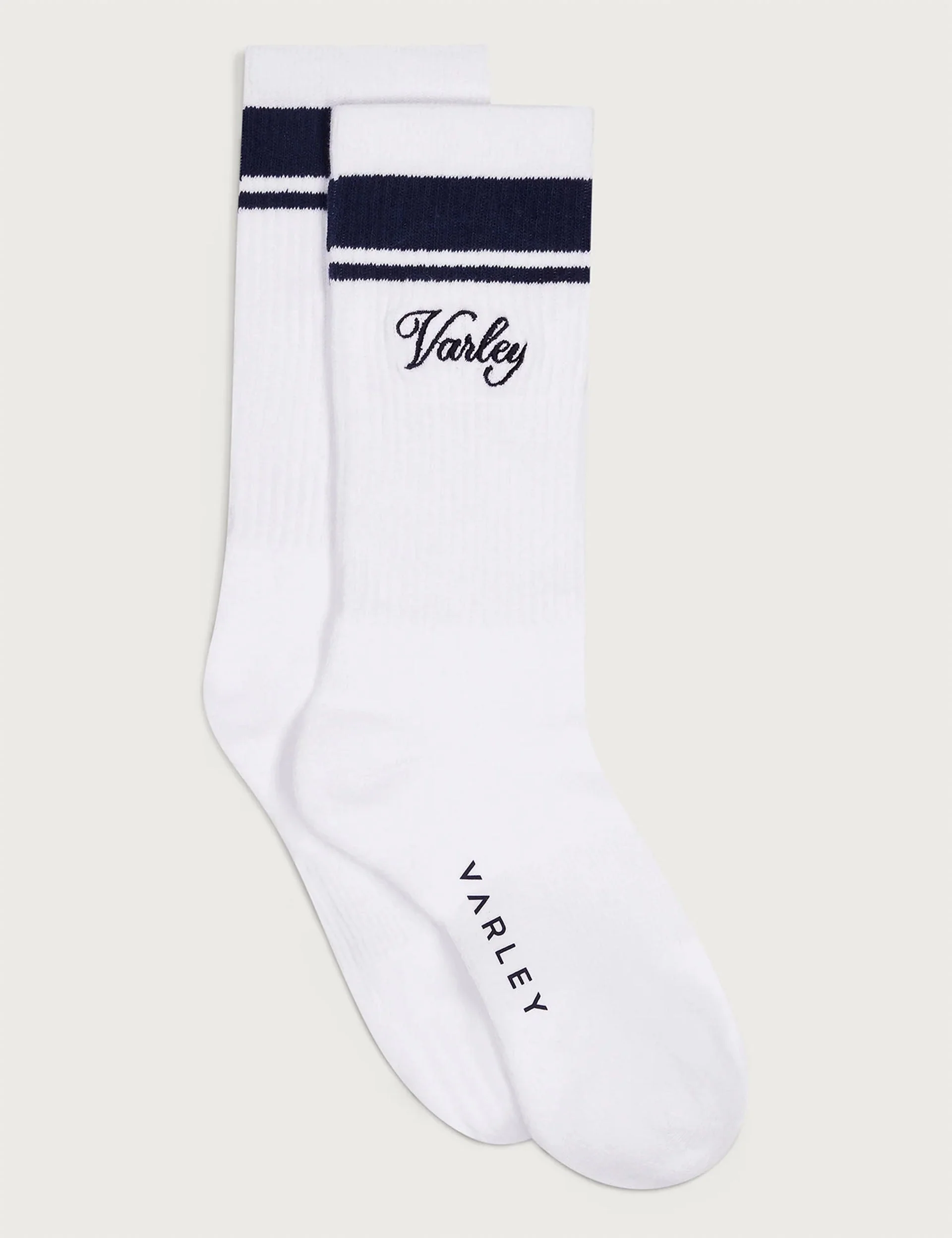 Lamar Club Stripe Sock - White/Blue Nights