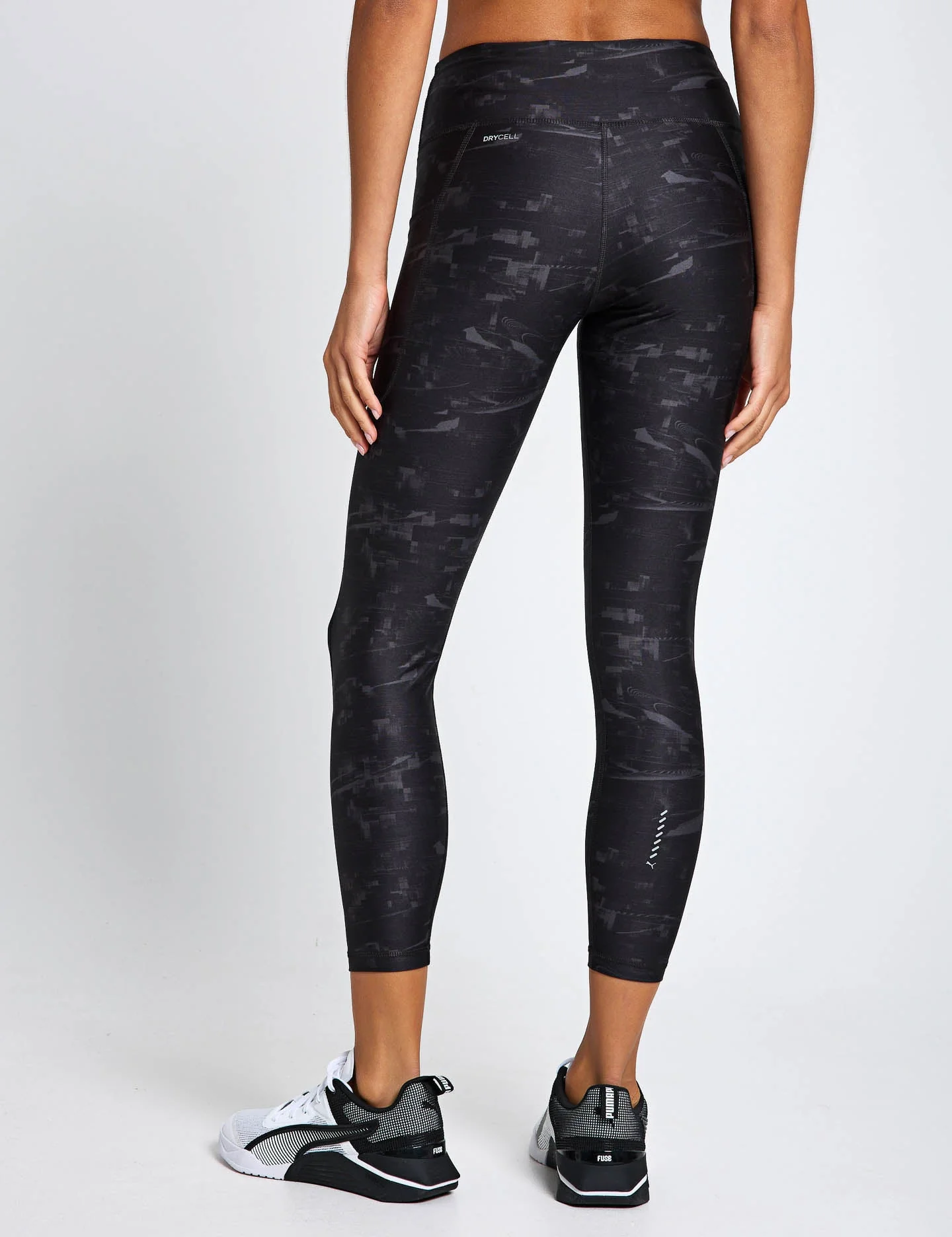 Run Velocity Print Tights - Black