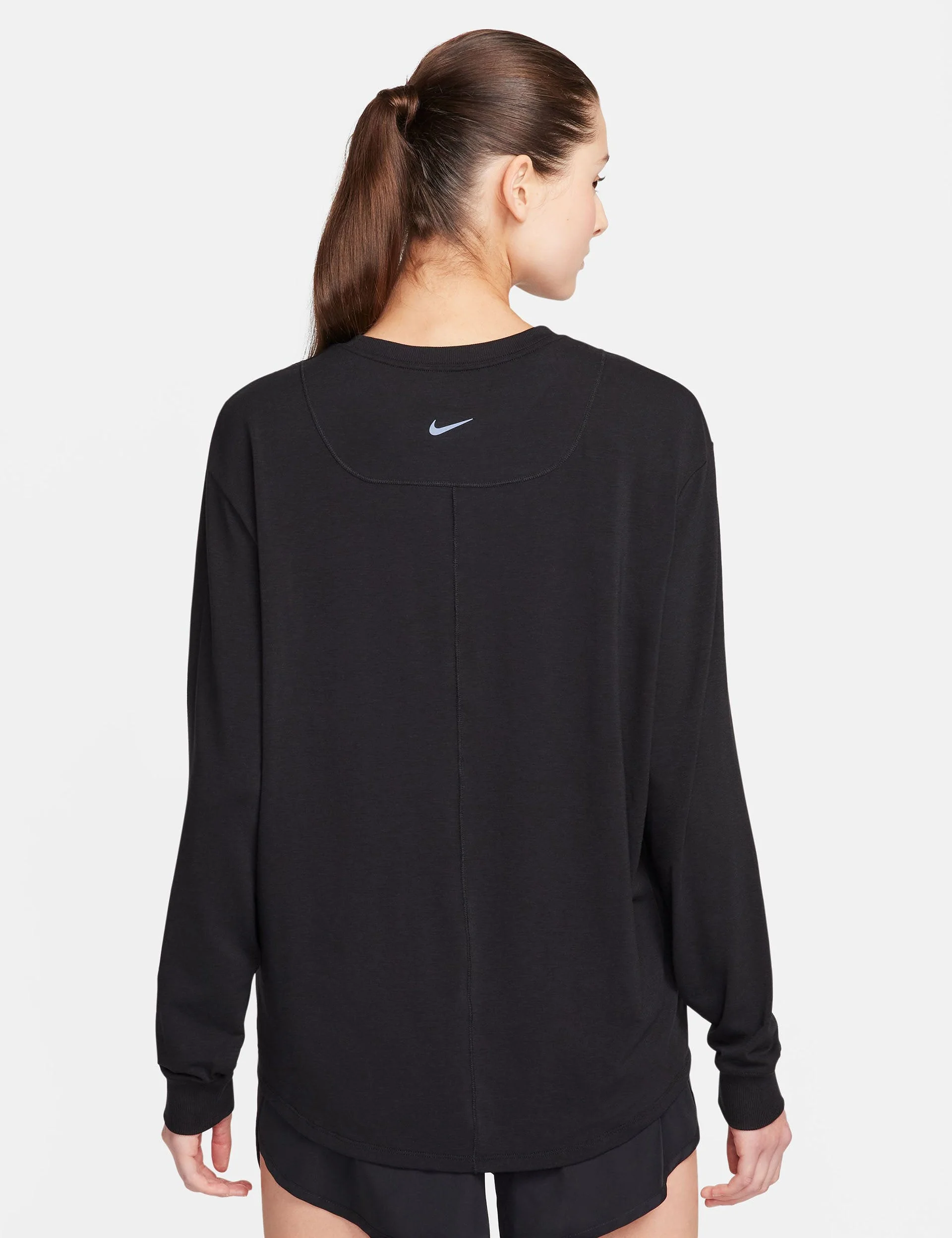 One Relaxed Dri-FIT Long-Sleeve Top - Black