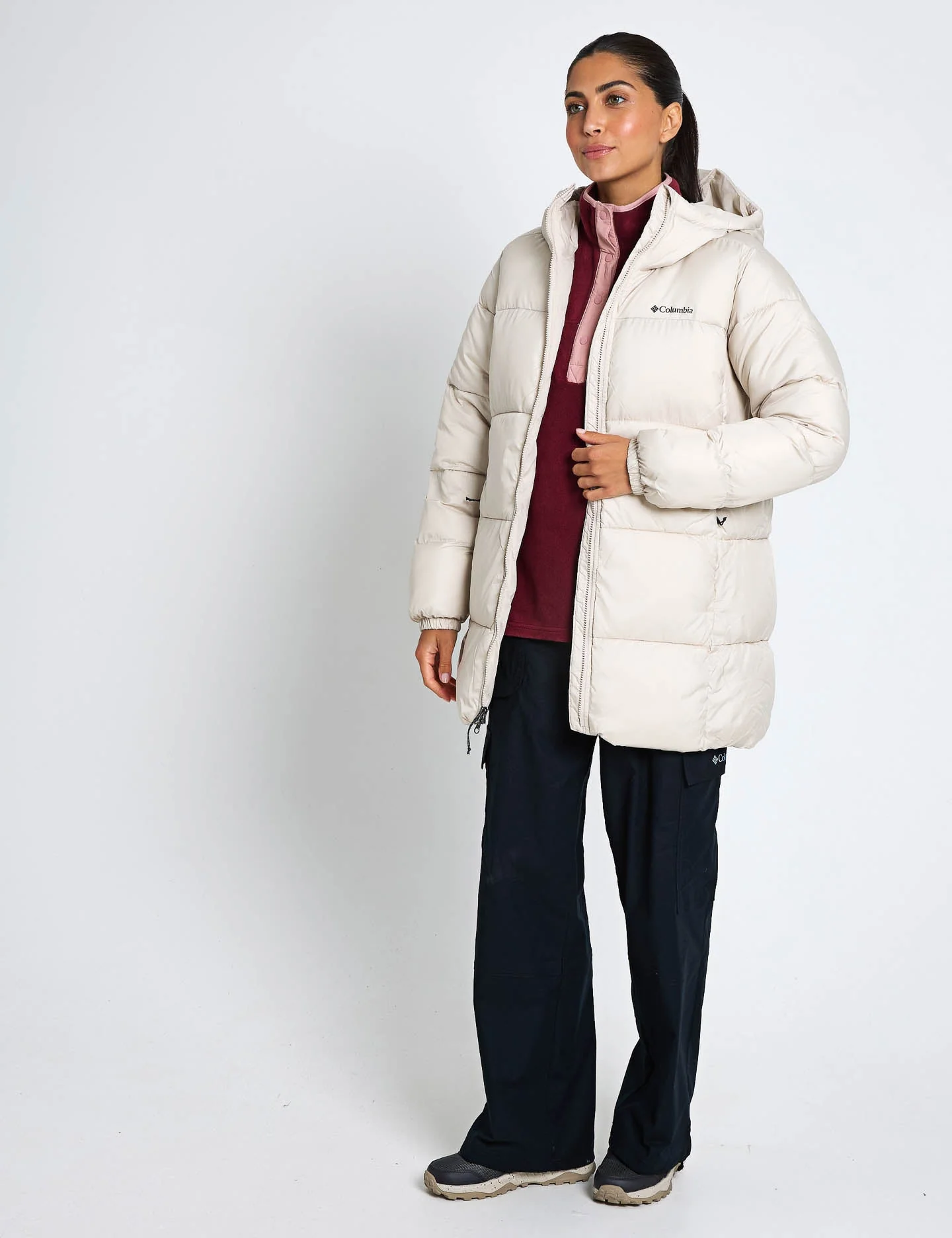 Puffect II Hooded Mid Puffer Jacket - Dark Stone